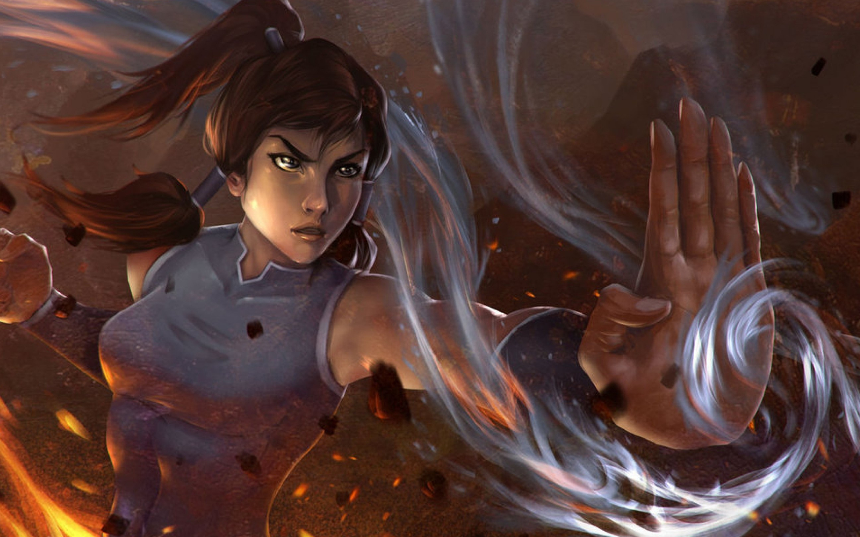 Legend of Korra, Stunning visuals, Martial arts, Avatar power, 2880x1800 HD Desktop