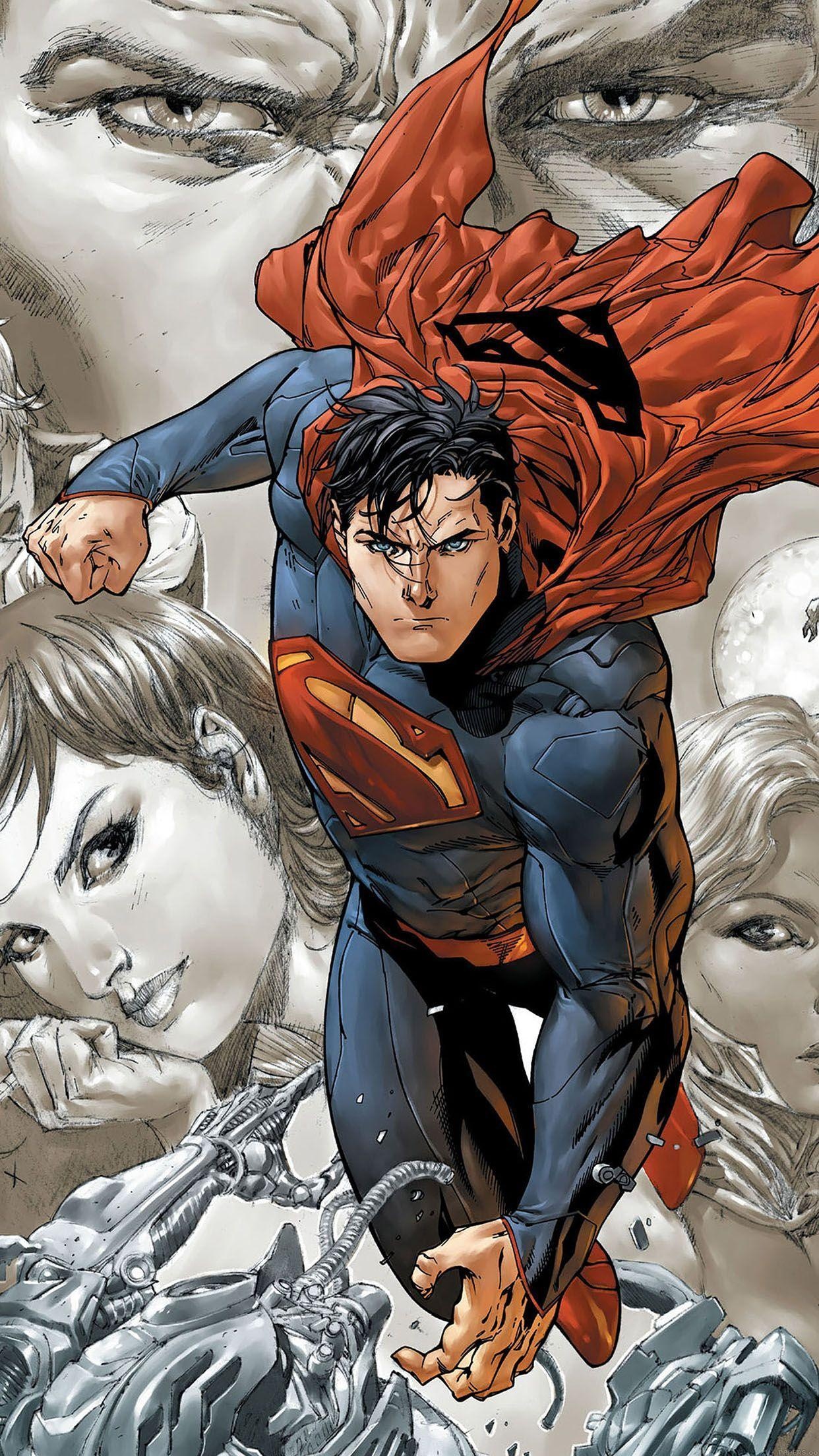 New 52 Superman, Lois Lane sketch, Superman S-Shield emblem, HD Phone wallpaper