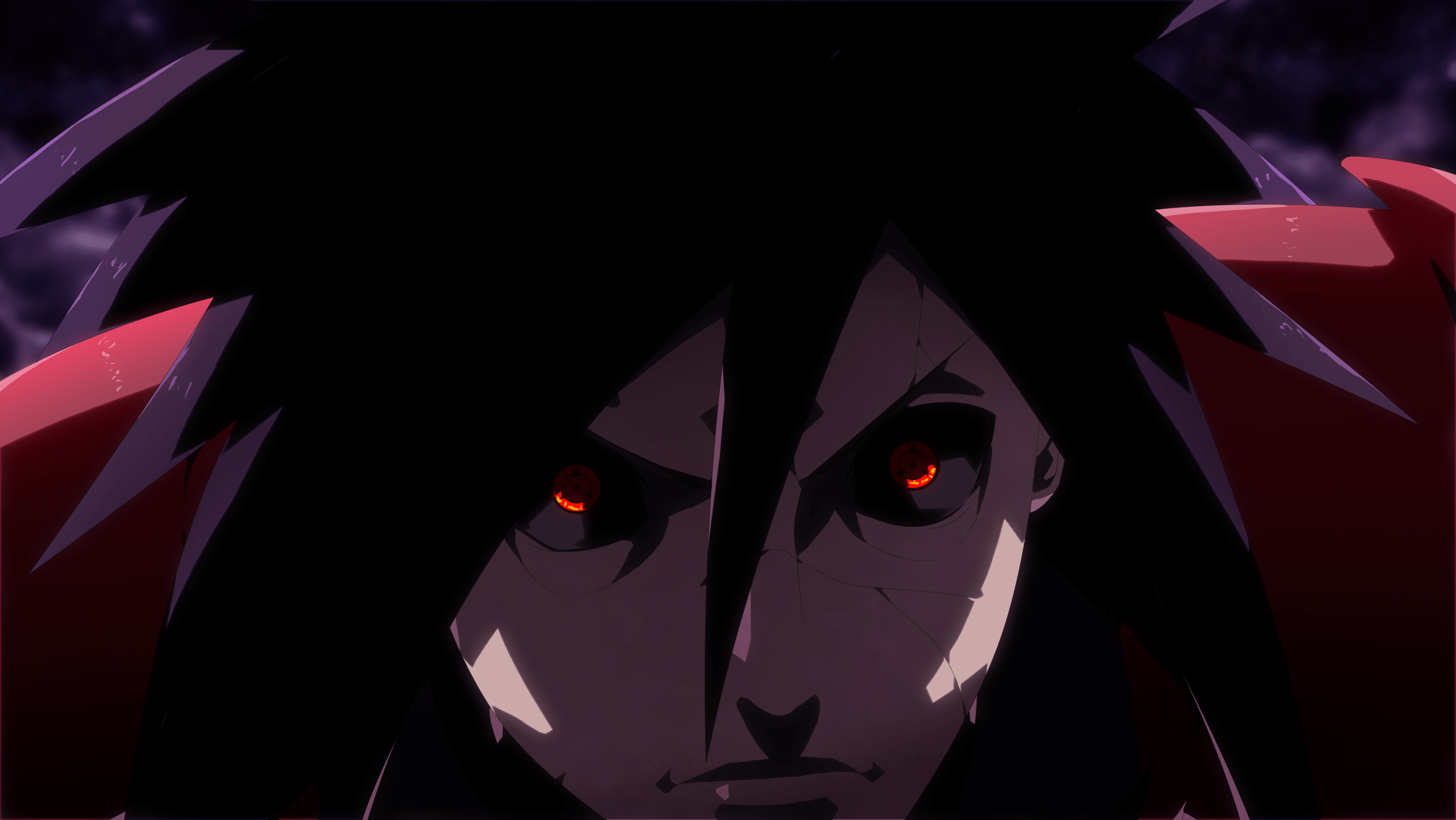Edo Tensei Madara Uchiha, Eternal Mangekyo Sharingan, Naruto Shippuden, HD Desktop wallpaper