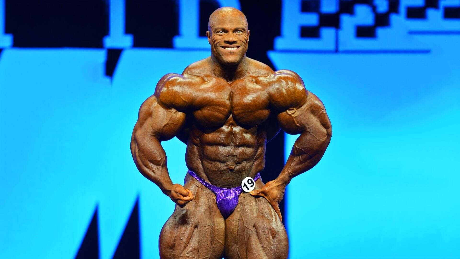 Phil Heath, Mr. Olympia stage, Purple posing trunks, Full HD Desktop wallpaper