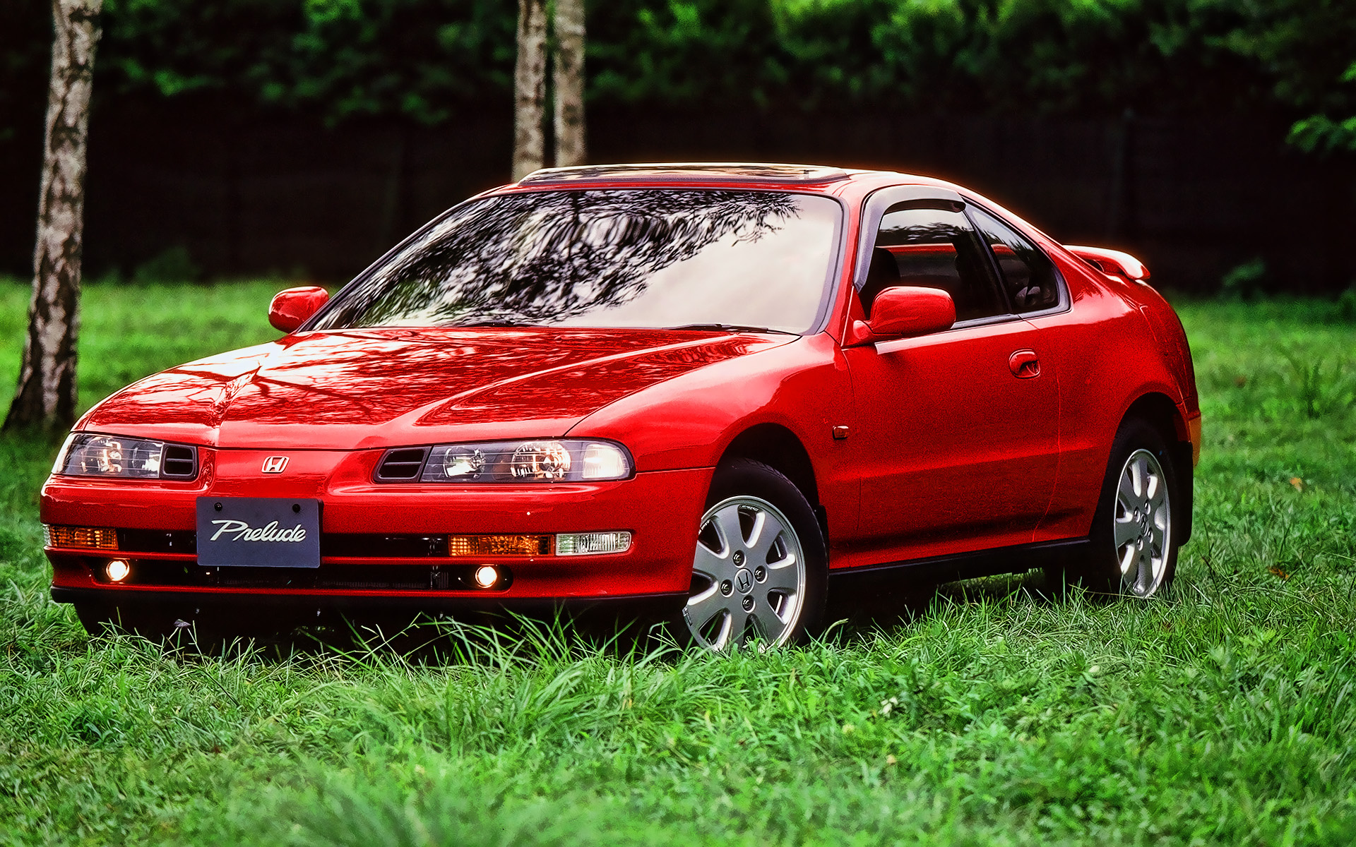 Grass, Honda Prelude Wallpaper, 1920x1200 HD Desktop