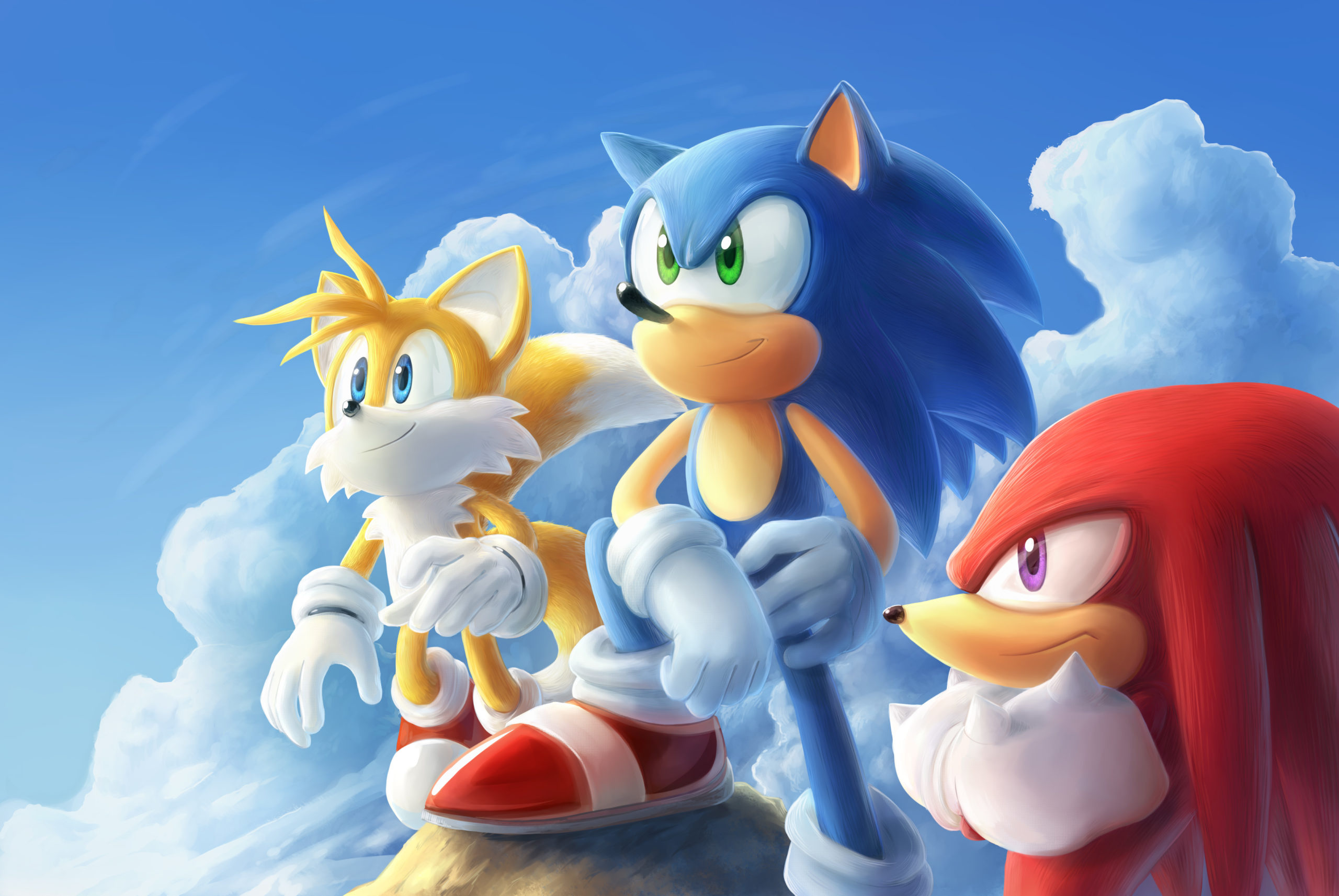 Knuckles the Echidna, Gaming, Sonic character, Retro wallpaper, 2560x1720 HD Desktop