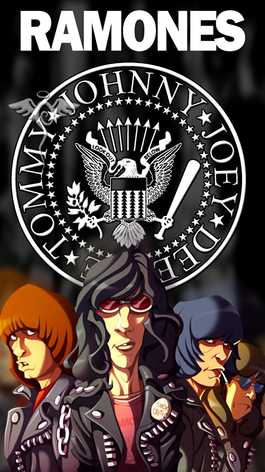 Logo, Ramones Wallpaper, 1080x1920 Full HD Phone