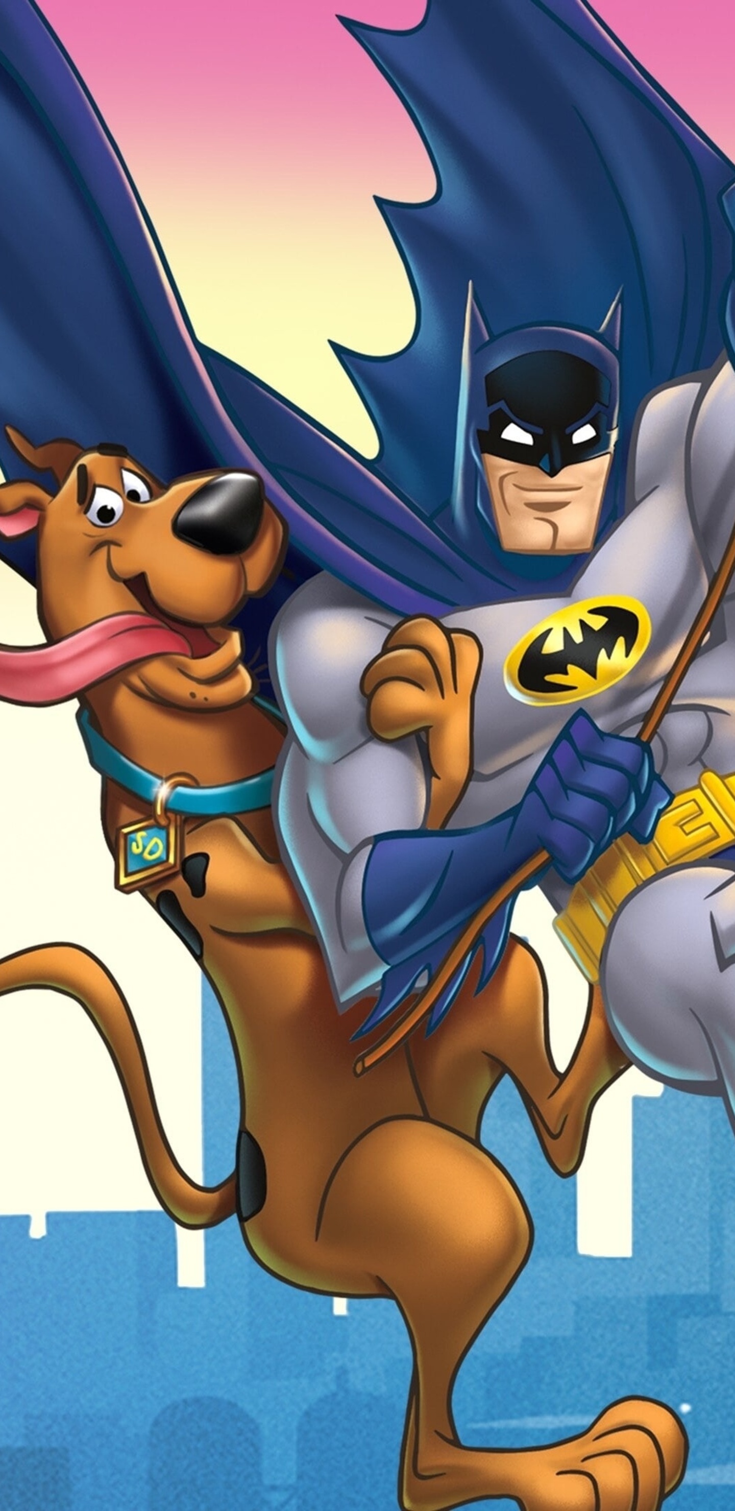 Scooby-Doo, Batman, Gotham City skyline, HD Phone wallpaper