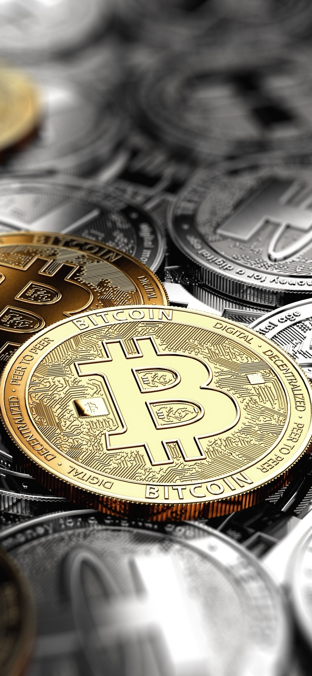 Bitcoin mobile wallpapers, Digital currency, Sleek design, Modern look, 1080x2340 HD Phone