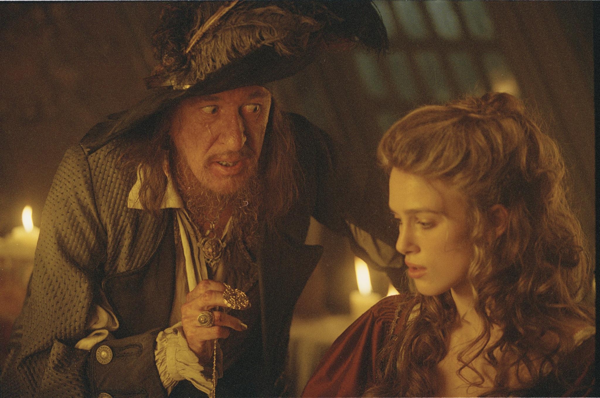 Barbossa, Black Pearl curse, Pirates of the Caribbean, Adventure, 2050x1360 HD Desktop