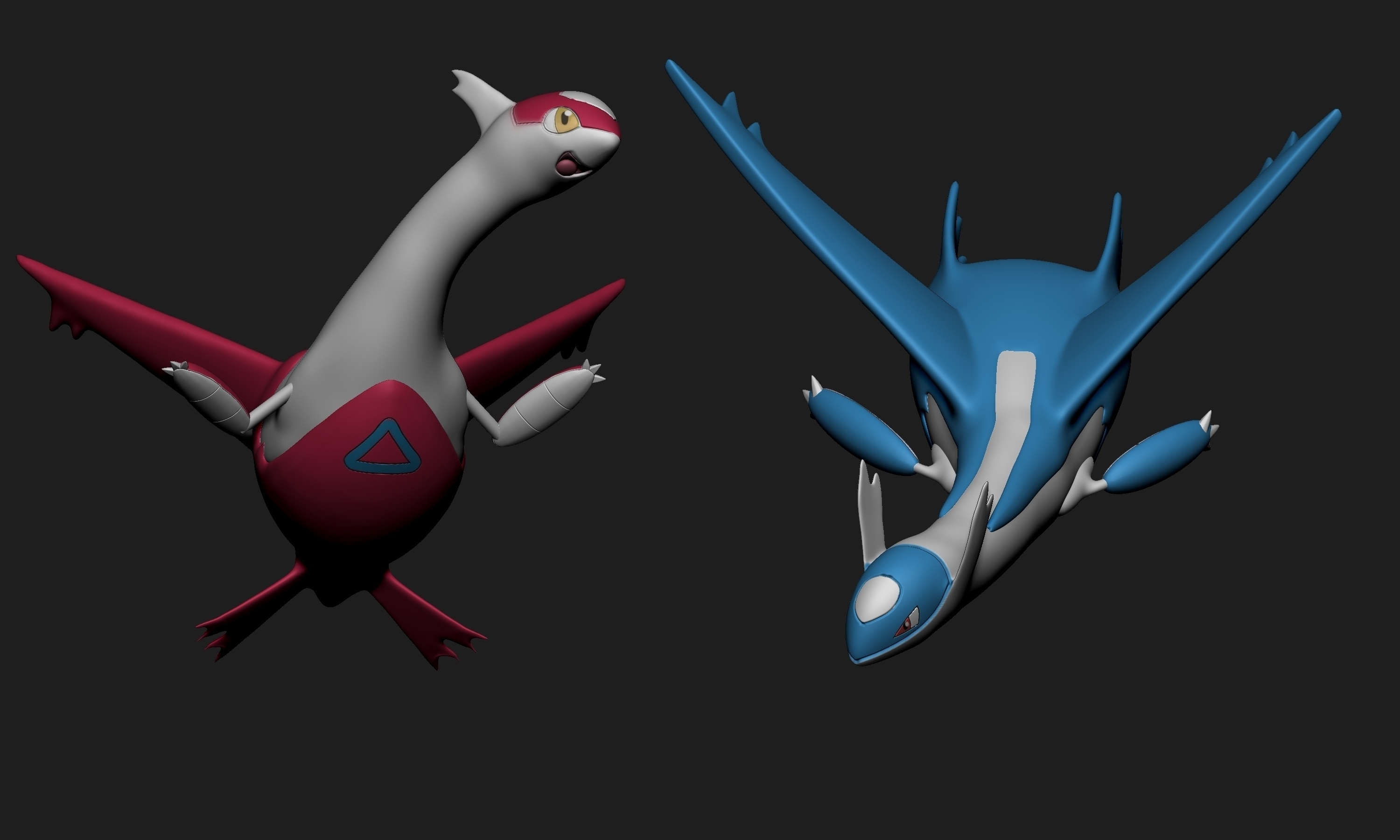 Latios anime, Pokemon Latias, 3D Druck, Cults, 3000x1800 HD Desktop