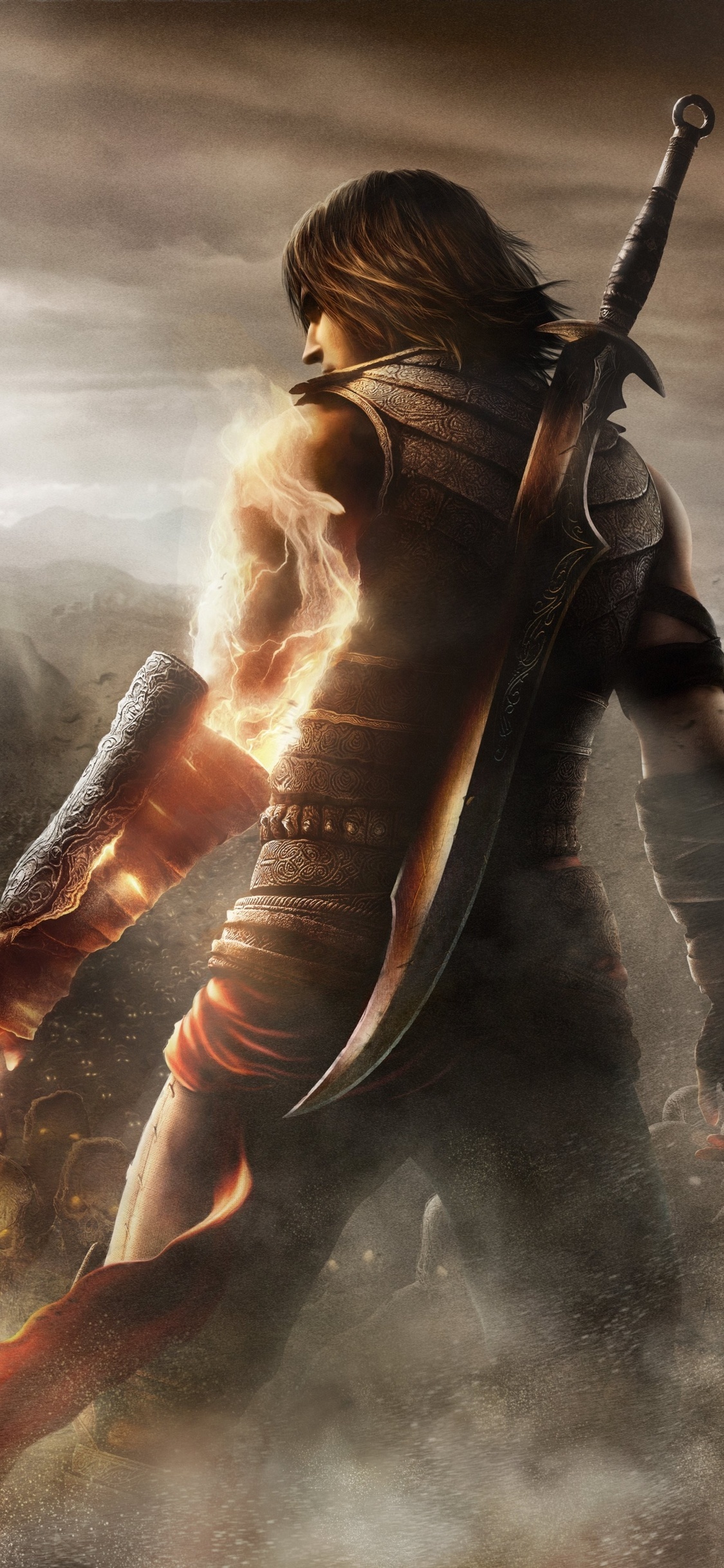 Prince of Persia: The Forgotten Sands, Glowing sand magic arm, Ornate curved scimitar sword, HD Phone wallpaper