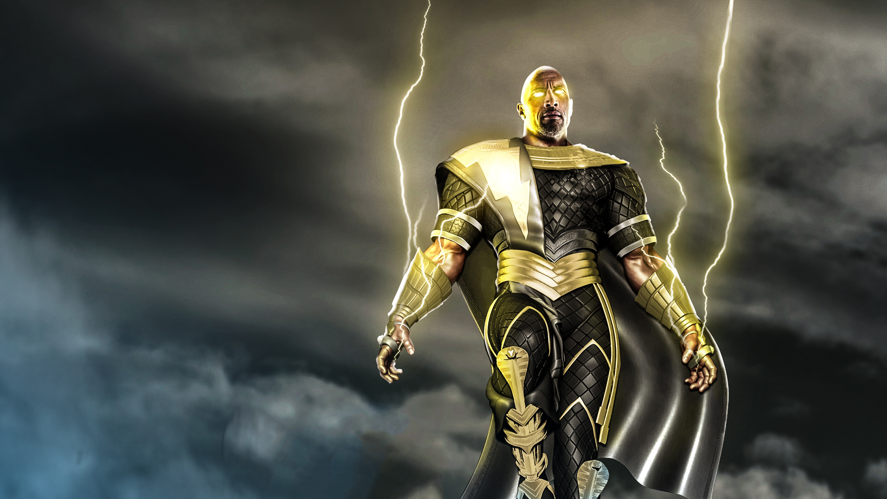 Black Adam, Striking wallpapers, Epic visuals, Dark and brooding, 2840x1600 HD Desktop