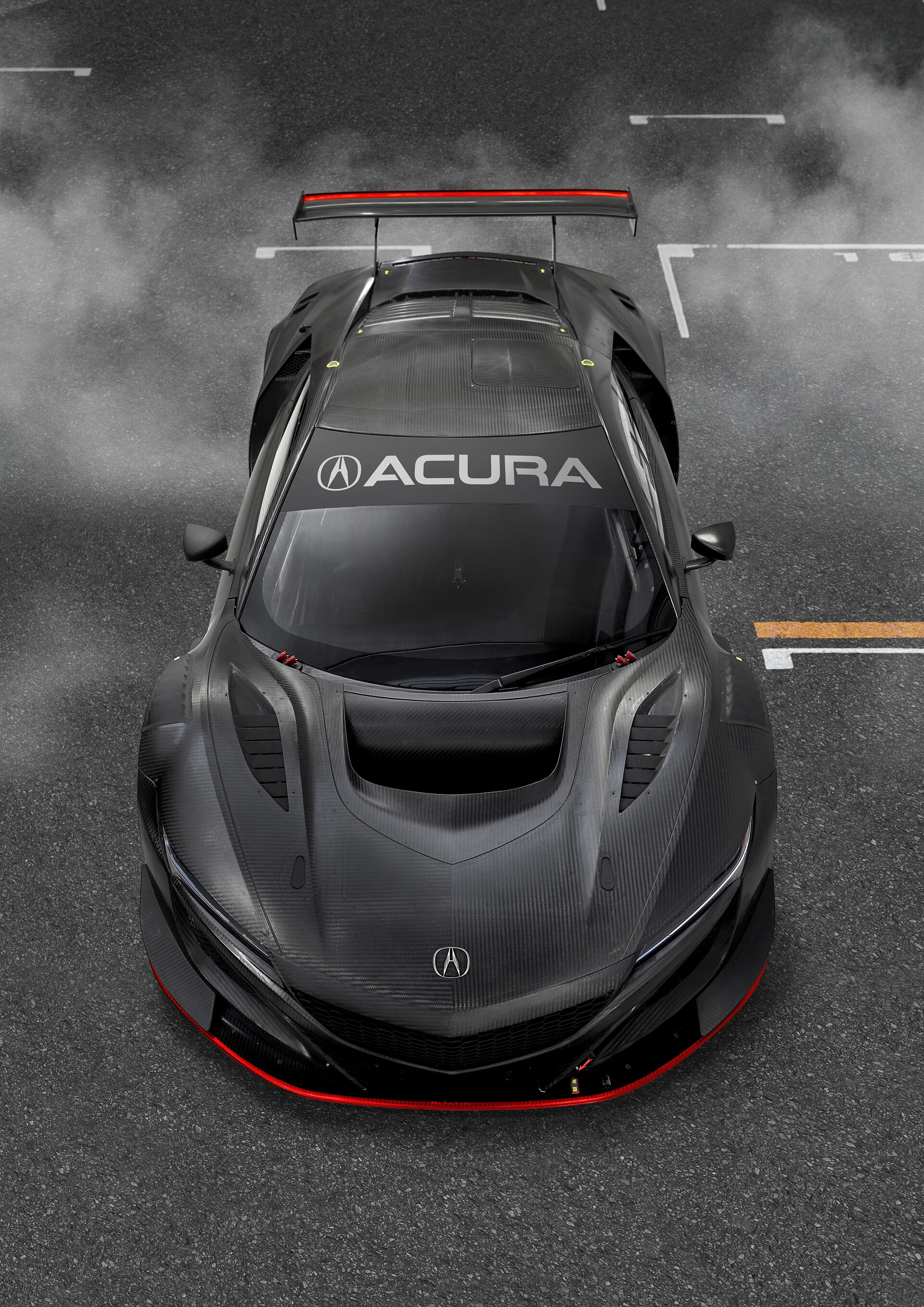 Acura NSX GT3 Evo, Sinister racer, 2019 edition, Carscoops feature, 1920x2720 HD Phone