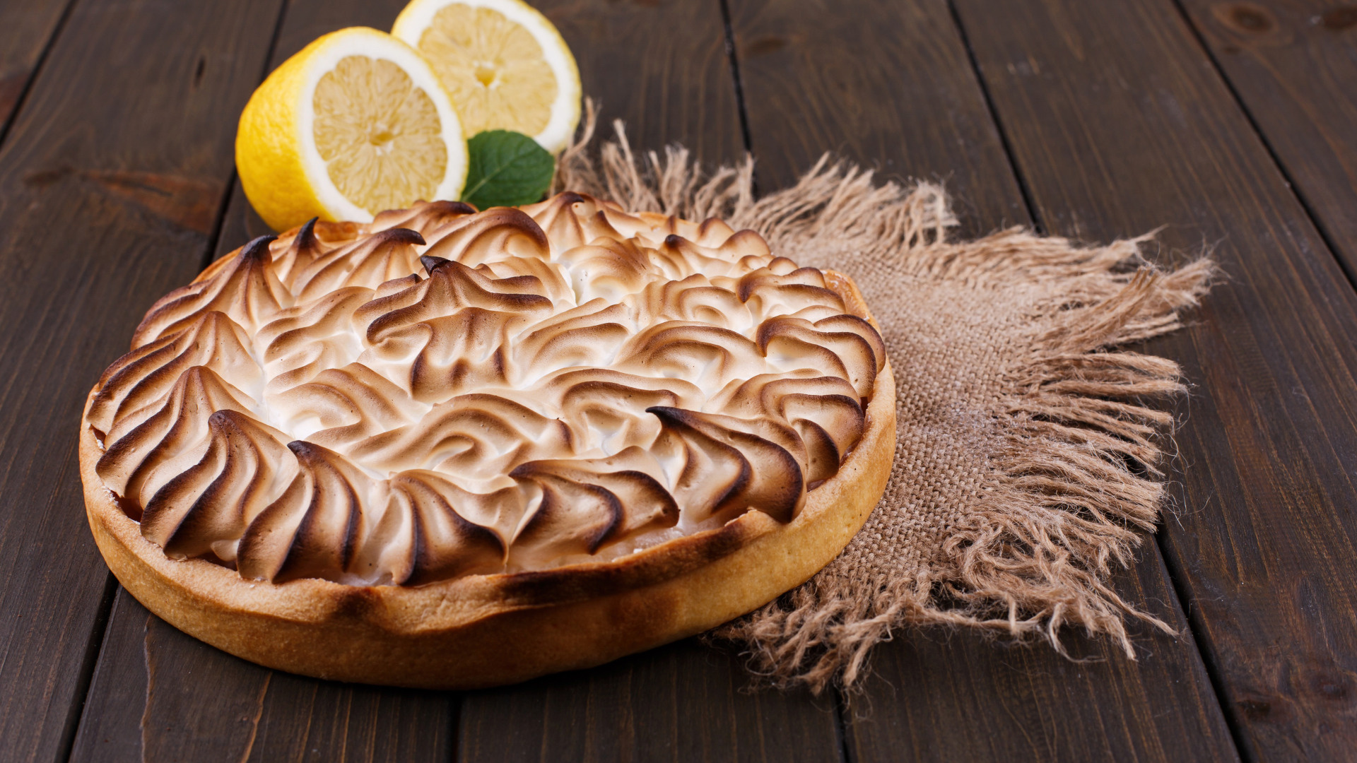 Lemon pie, Sweet citrus, Tart delight, Classic dessert, 1920x1080 Full HD Desktop