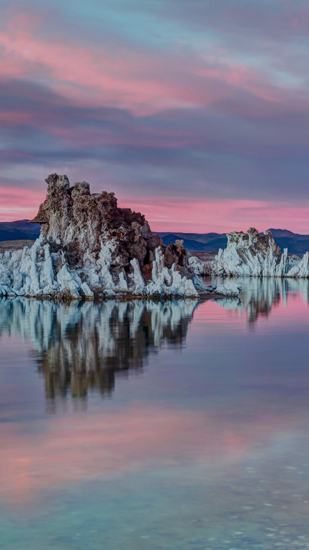 Mono Lake, Sunset, Mono County, California, 1080x1920 Full HD Phone