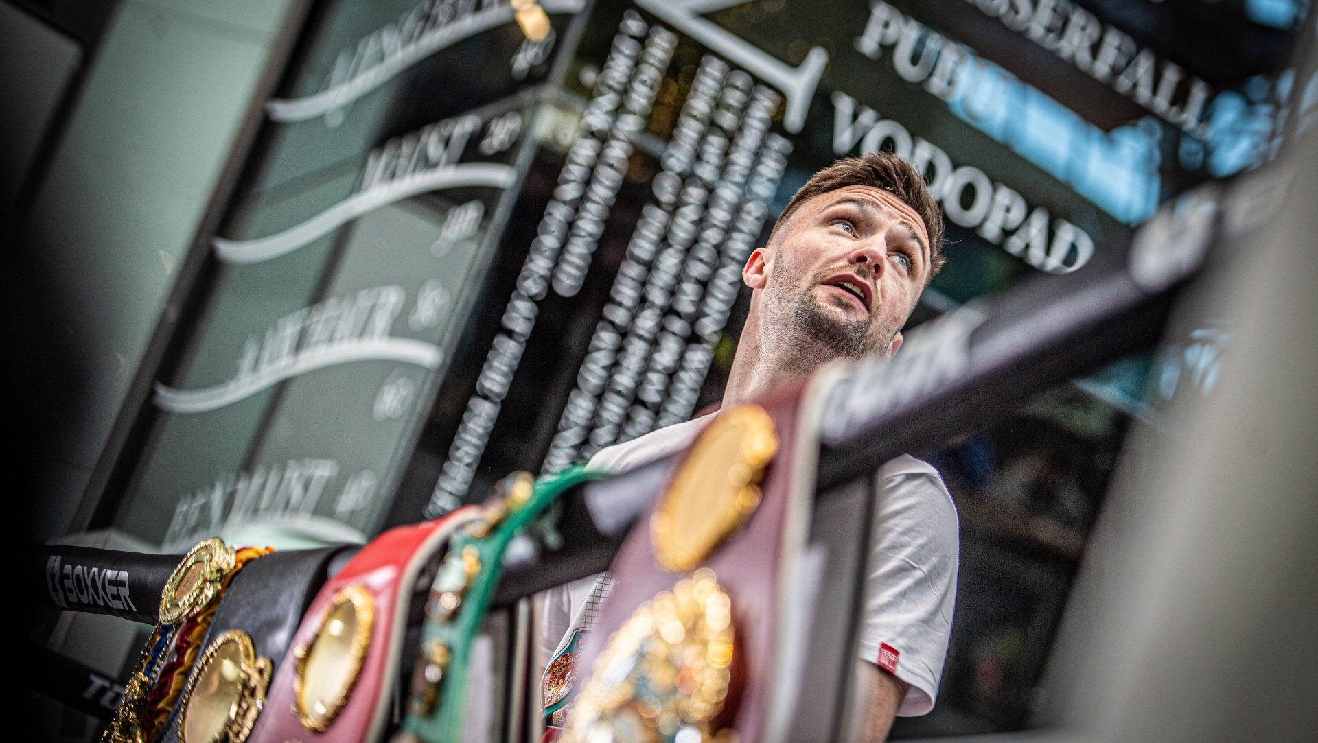 Josh Taylor, Public workout, World title defence, STV News, 1920x1090 HD Desktop
