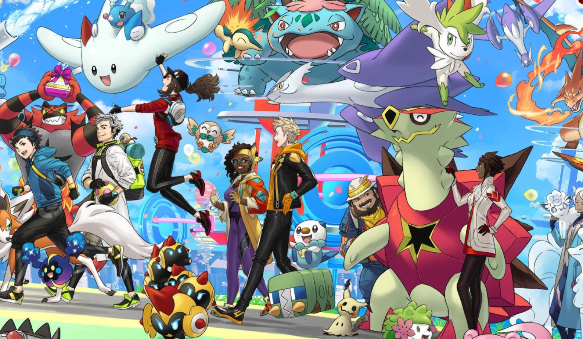 Pokmon GO characters, Game anniversary, New Pokmon tease, Augmented reality, Mobile gaming, 2000x1170 HD Desktop