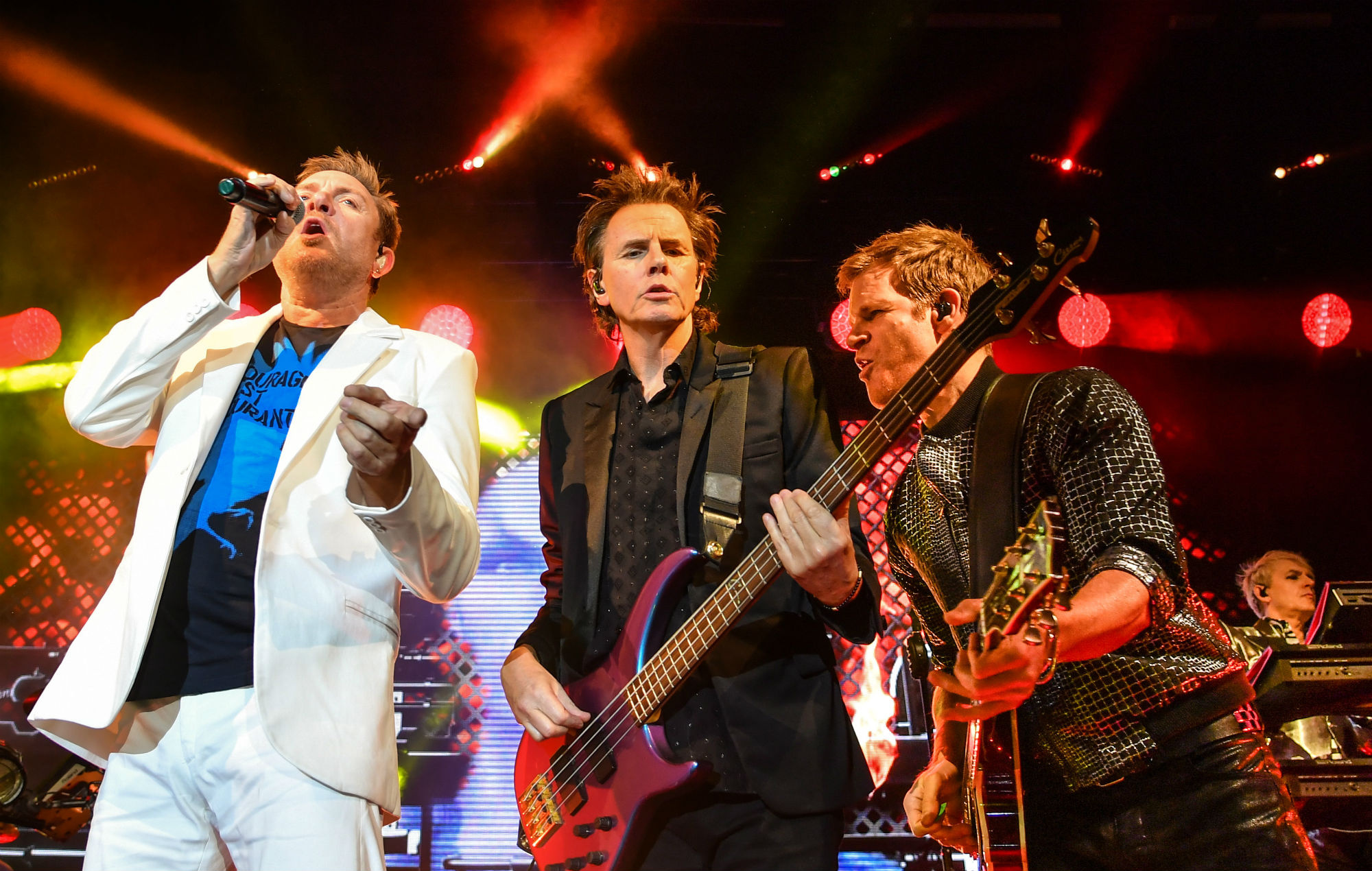 Duran Duran, 300 drones display, NASA tribute, Singing to astronauts, 2000x1270 HD Desktop