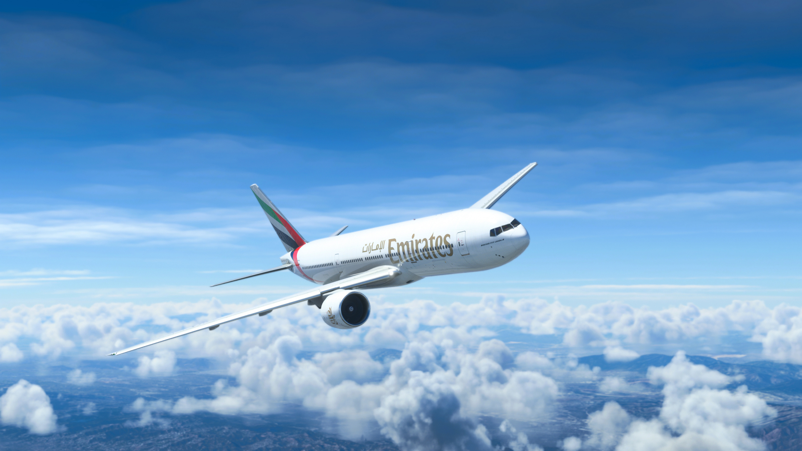 Boeing 777, Emirates Airline Wallpaper, 2560x1440 HD Desktop