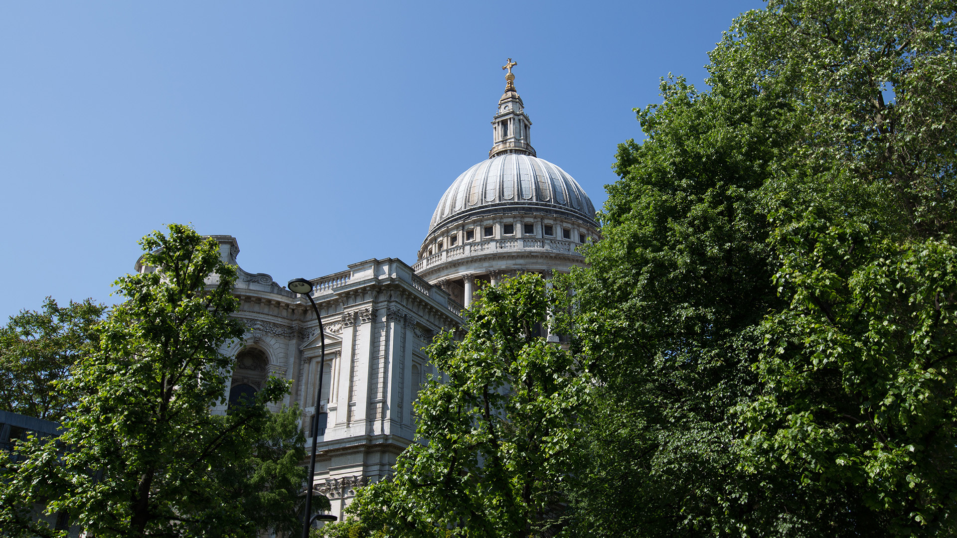 St. Paul's Cathedral, London, Urban photography, Green-blue aesthetics, 1920x1080 Full HD Desktop