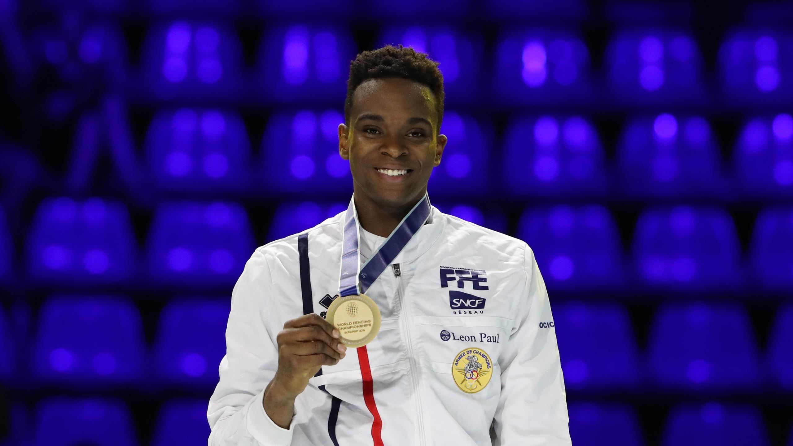 Enzo Lefort, Gold medal, Fencing World Championships 2019, 2560x1440 HD Desktop