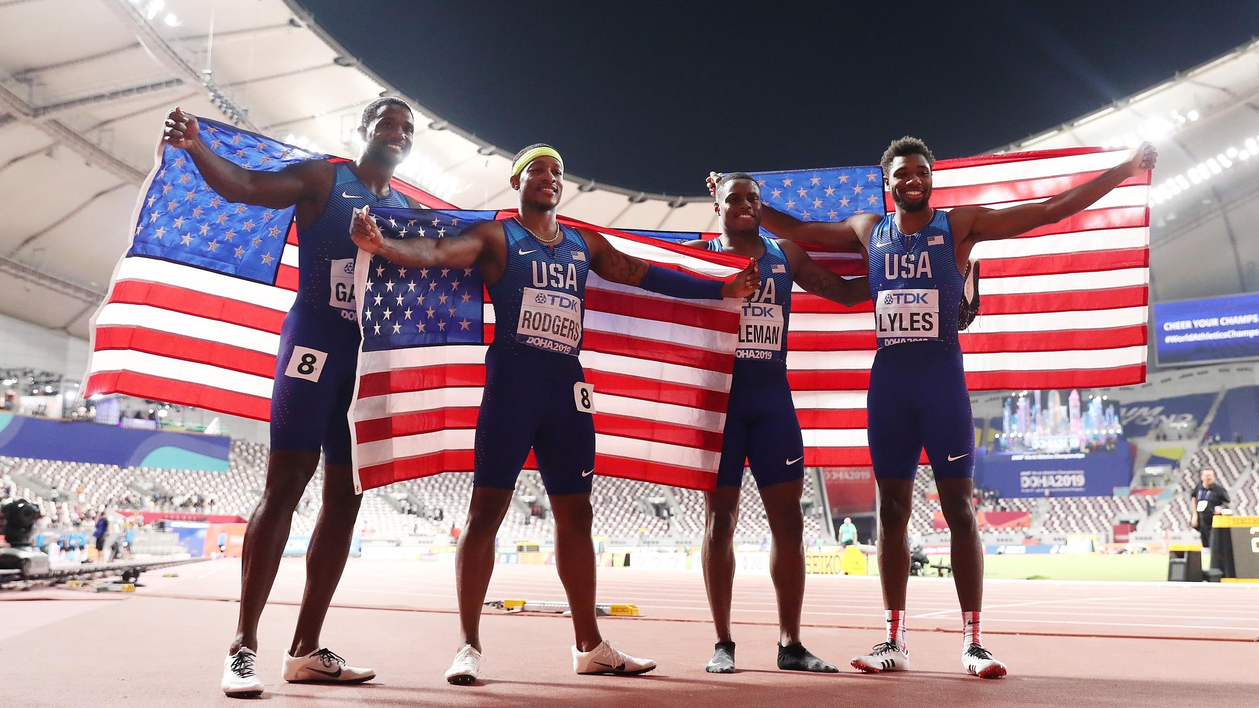 Christian Coleman, Clean athlete, 2560x1440 HD Desktop