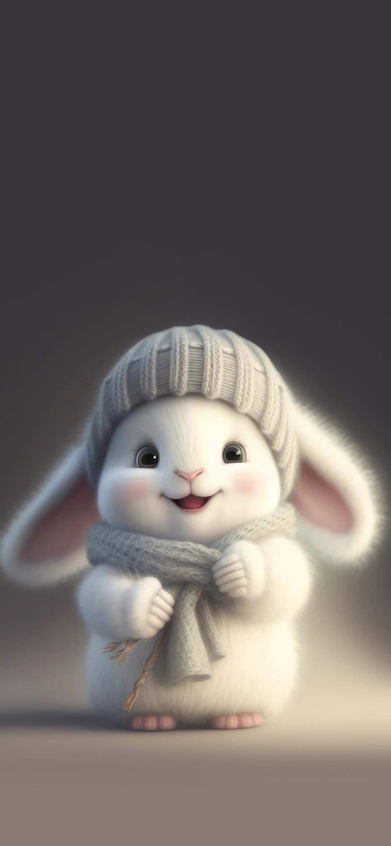 Bunny, Cute Backgrounds Wallpaper, 1250x2690 HD Phone