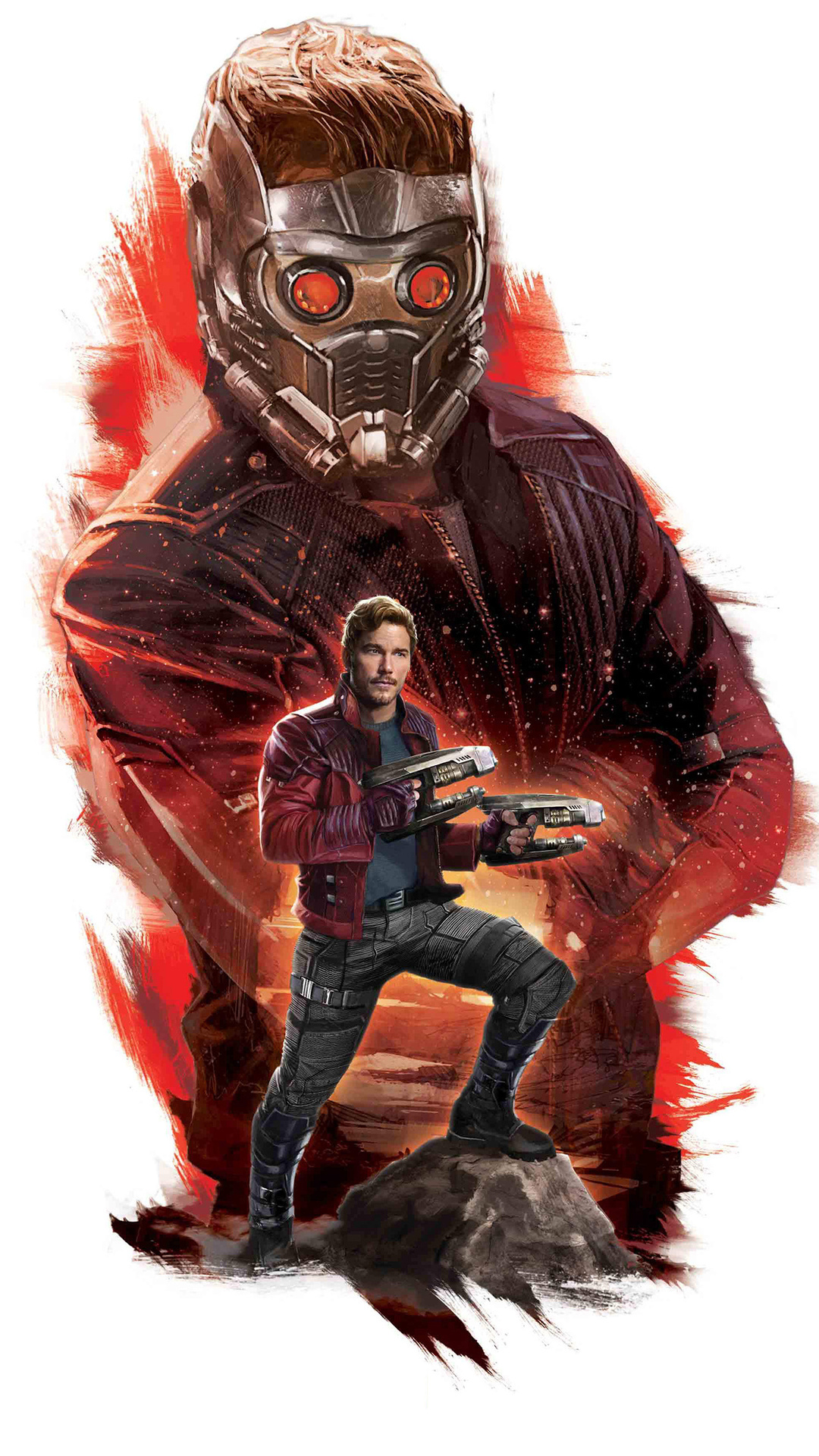 Star Lord, 4K wallpaper, Stunning visuals, Captivating superhero, 1080x1920 Full HD Phone