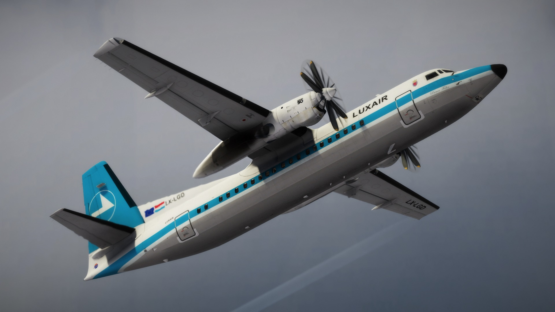 Fokker 50, GTA5 Modscom, Livery Pack, Airplane, 1920x1080 Full HD Desktop