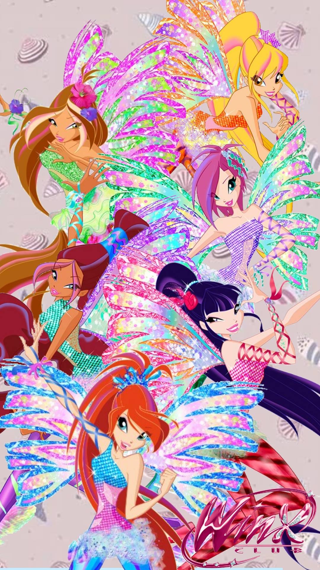 Winx, Animation series, Wallpaper, Christopher Johnson, 1080x1920 Full HD Phone