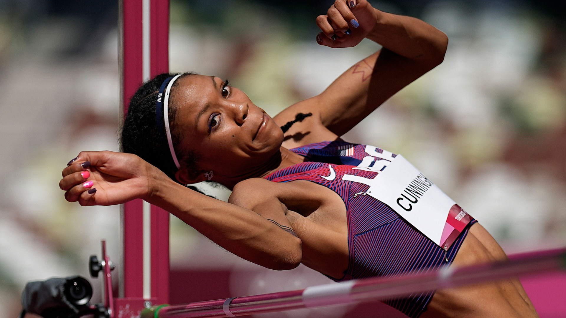 Vashti Cunningham, Philadelphia area Olympians, Tokyo Olympics competition, NBC10 Philadelphia, 1920x1080 Full HD Desktop