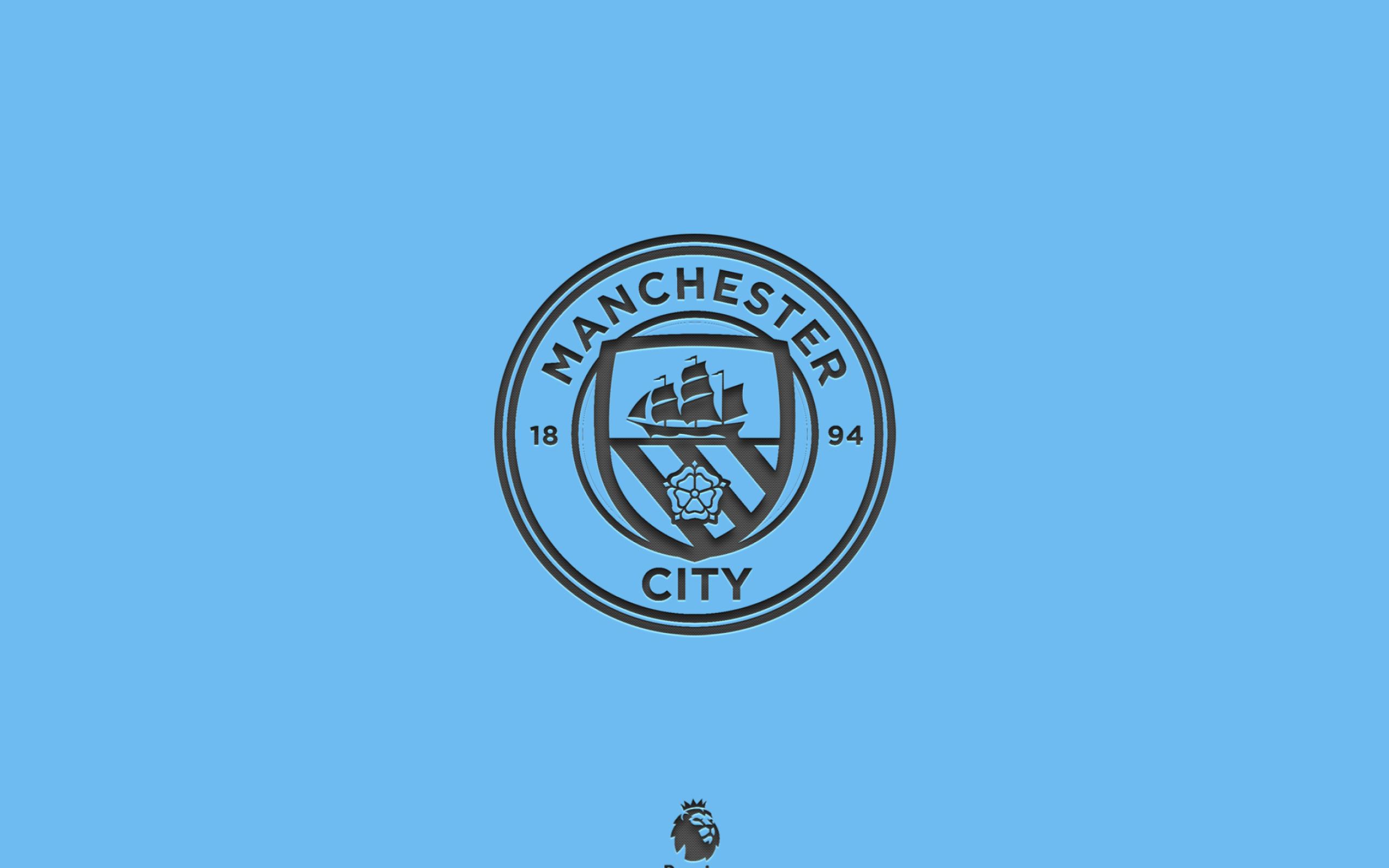 Manchester City FC, Blue background, English football team, Premier League, 2560x1600 HD Desktop