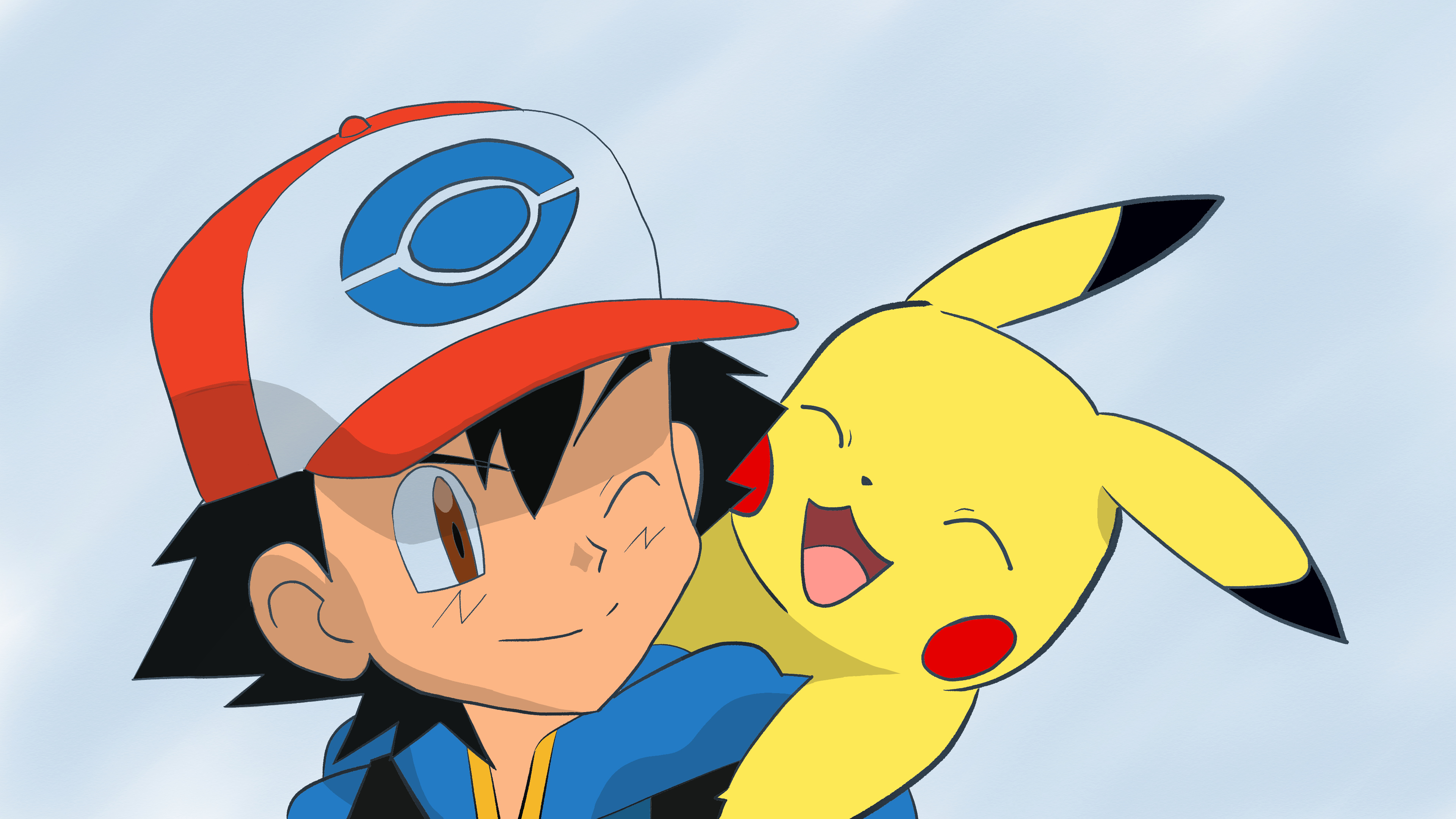 Pikachu, Ash Ketchum, Pokemon anime, 4K Desktop wallpaper