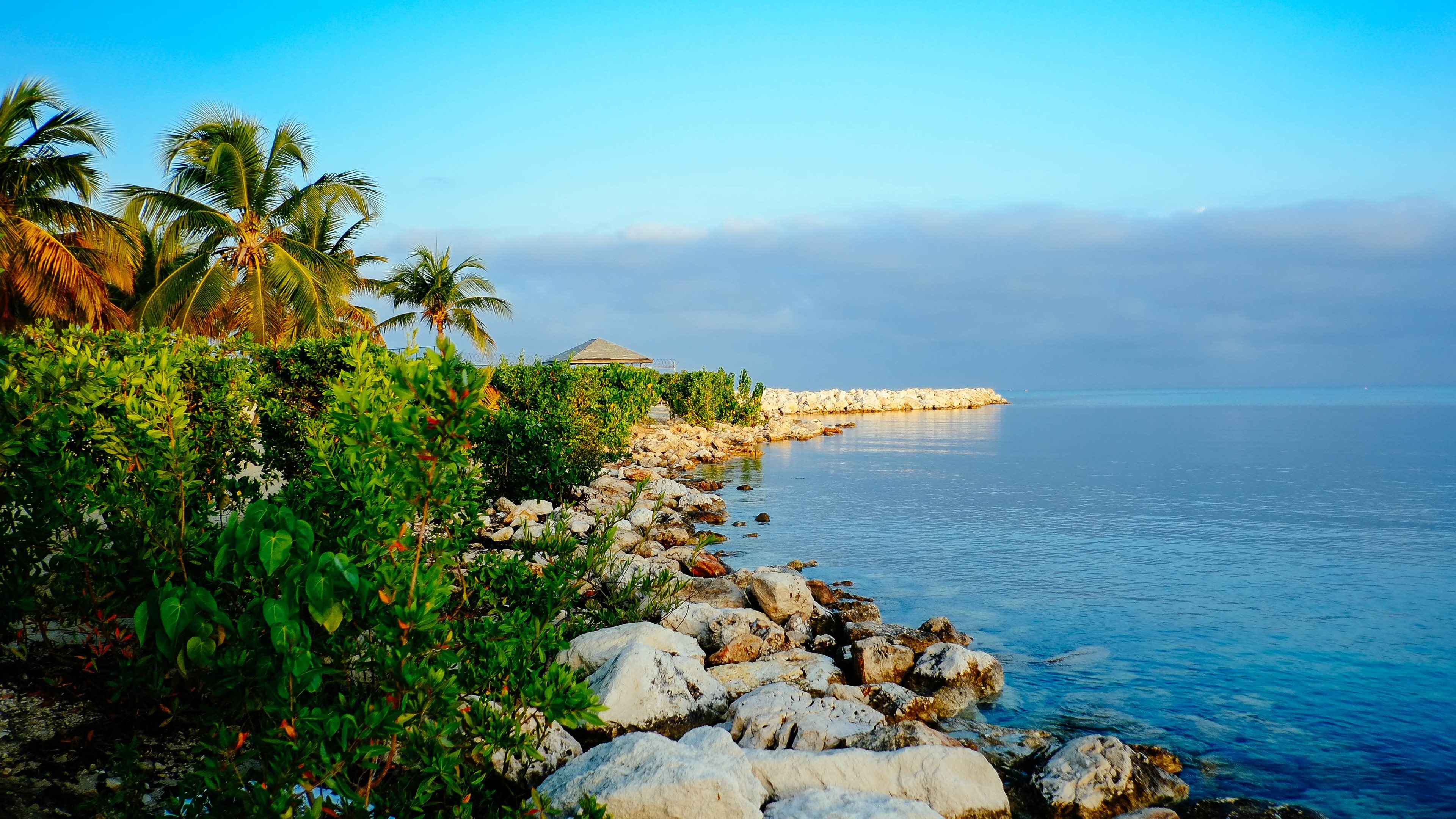 Seascape, 4K wallpaper, Tranquil waters, Ocean scenery, 3840x2160 4K Desktop