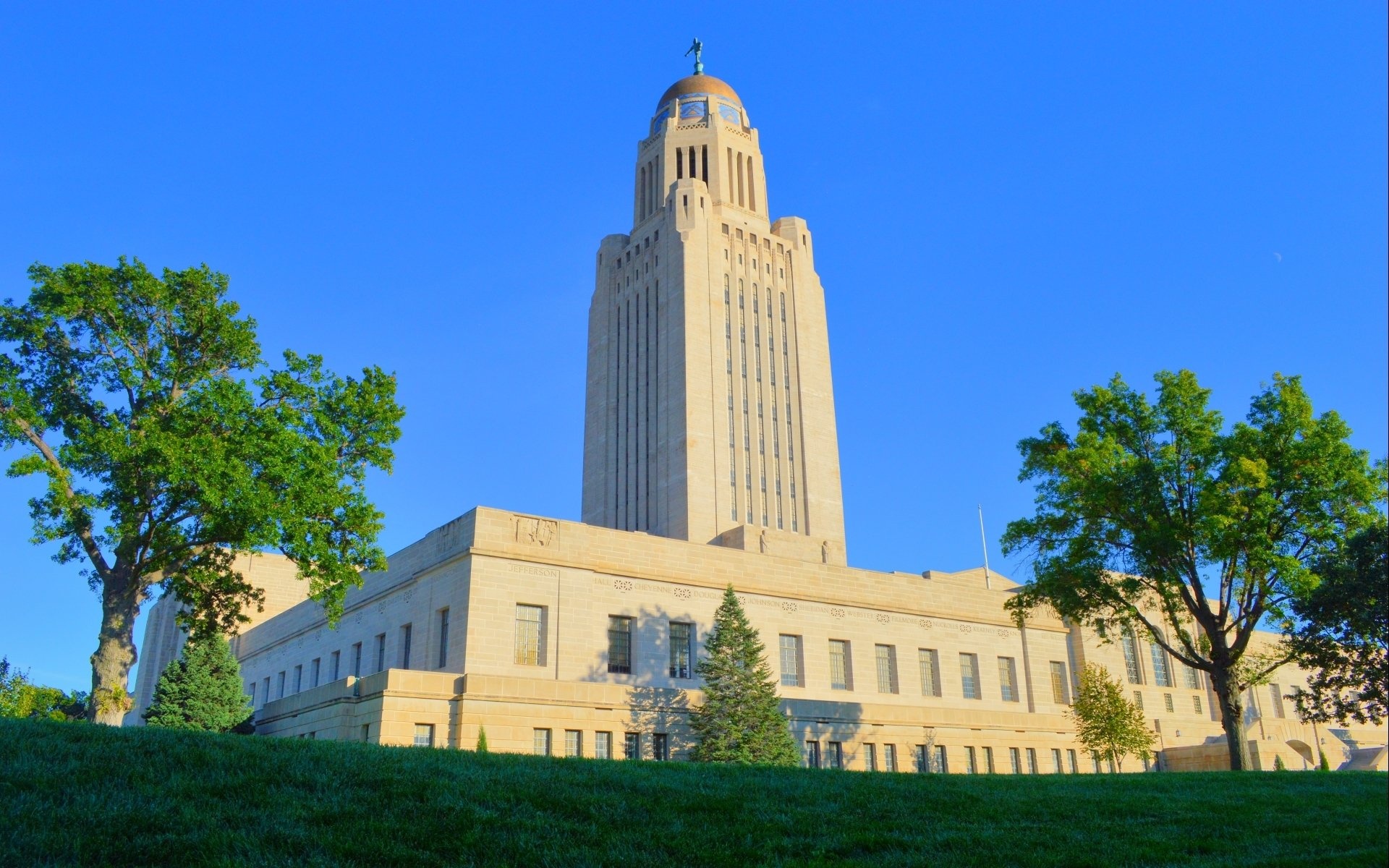 Nebraska state capitol, HD wallpaper, background image, 1920x1200 HD Desktop