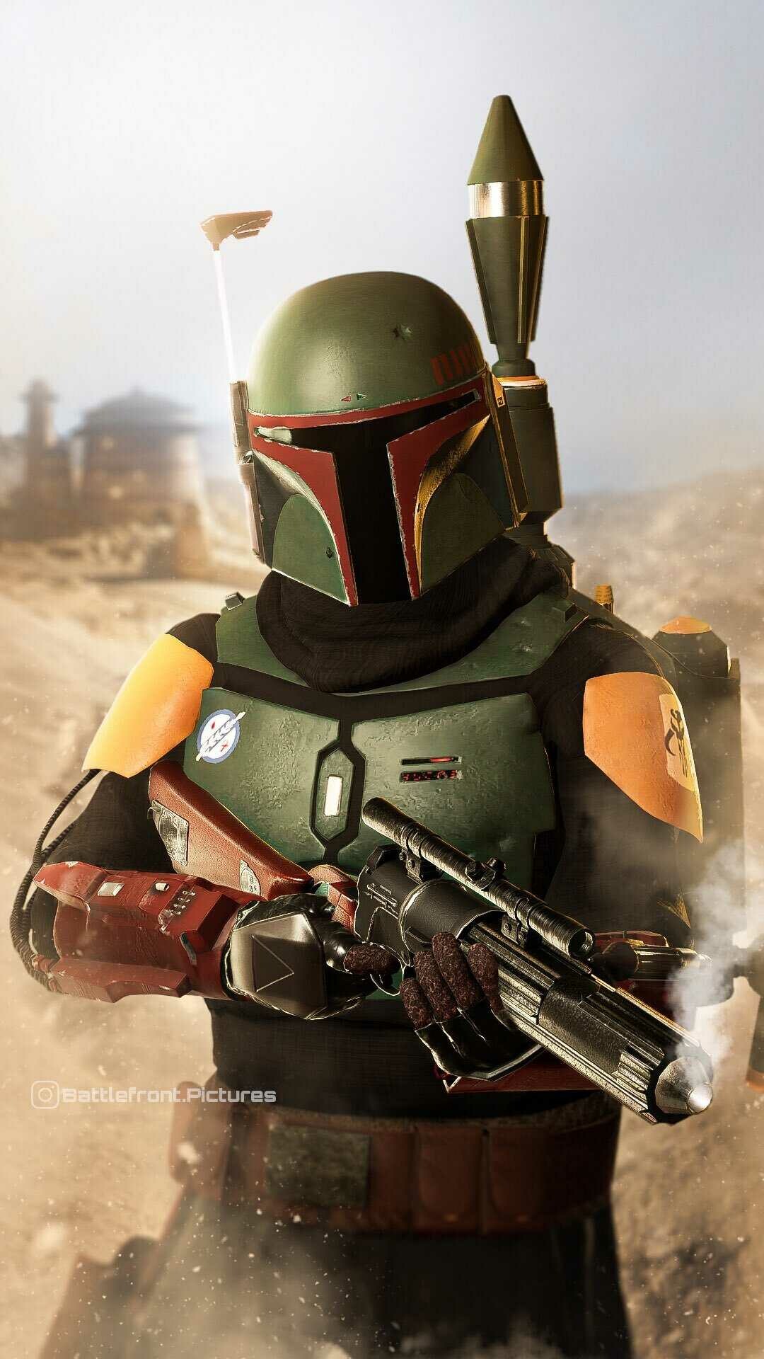 The Book of Boba Fett TV Show, Boba Fett wallpaper, Iconic character, Star Wars universe, 1080x1920 Full HD Phone