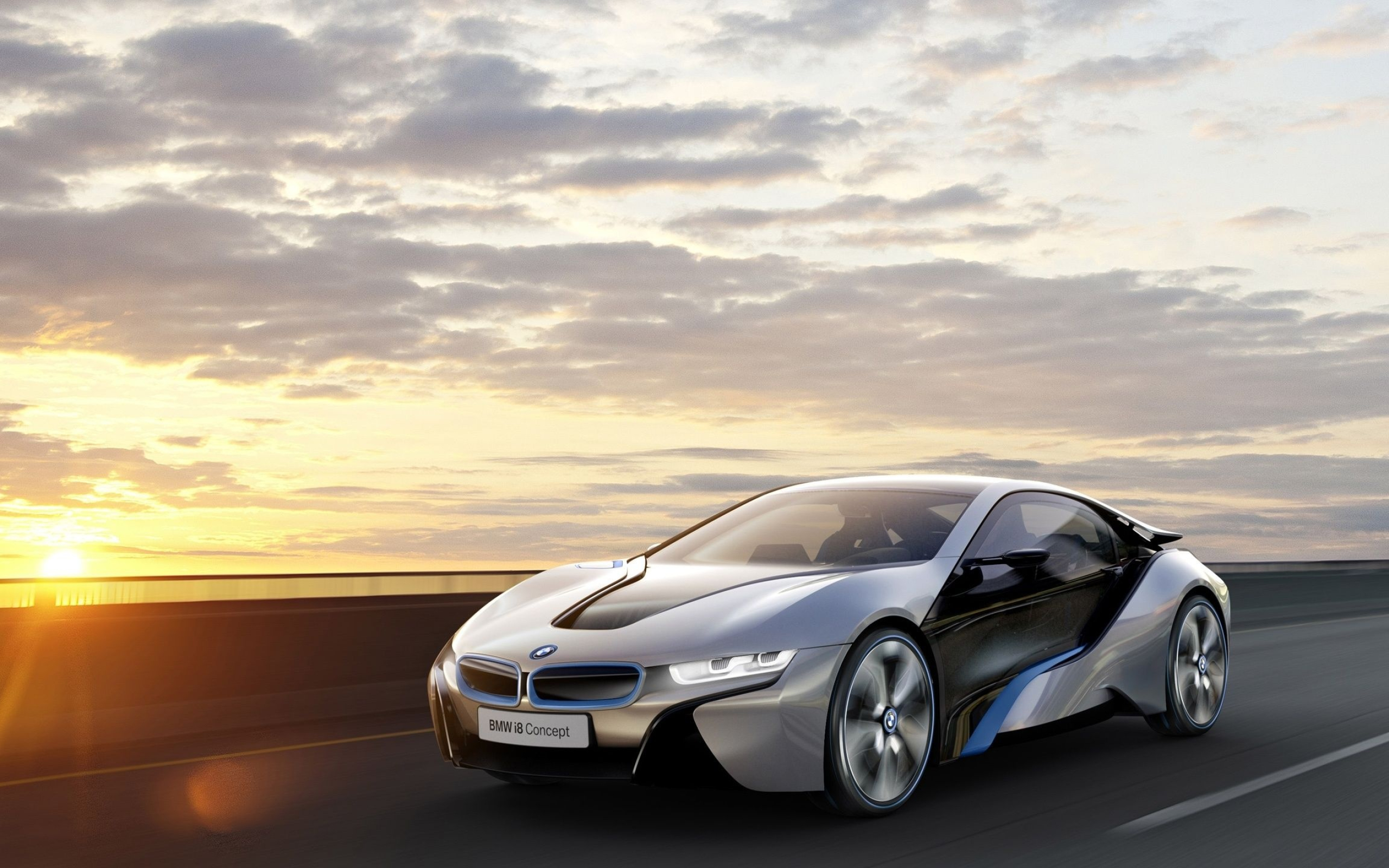 Sunset, BMW i8 Wallpaper, 2560x1600 HD Desktop