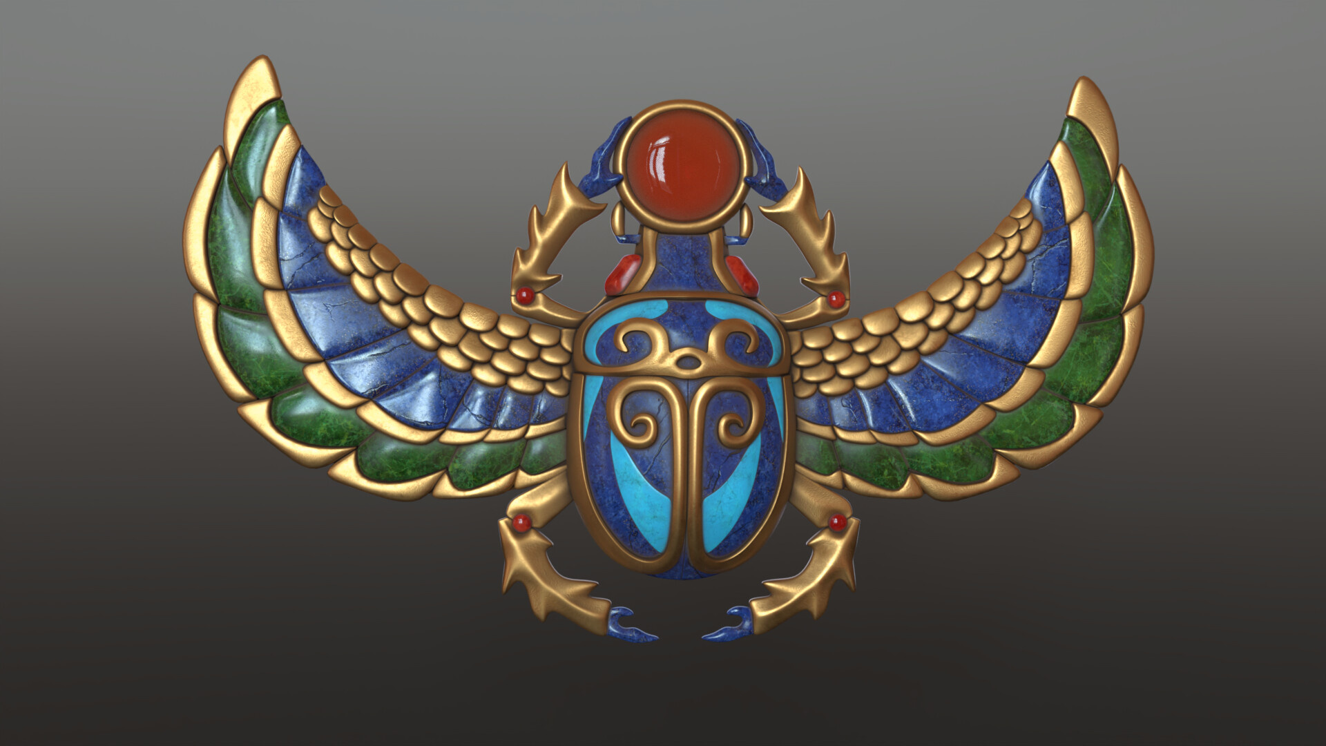 Egyptian Scarab, Symbolic amulet, Ancient Egypt, Mythological creature, 1920x1080 Full HD Desktop