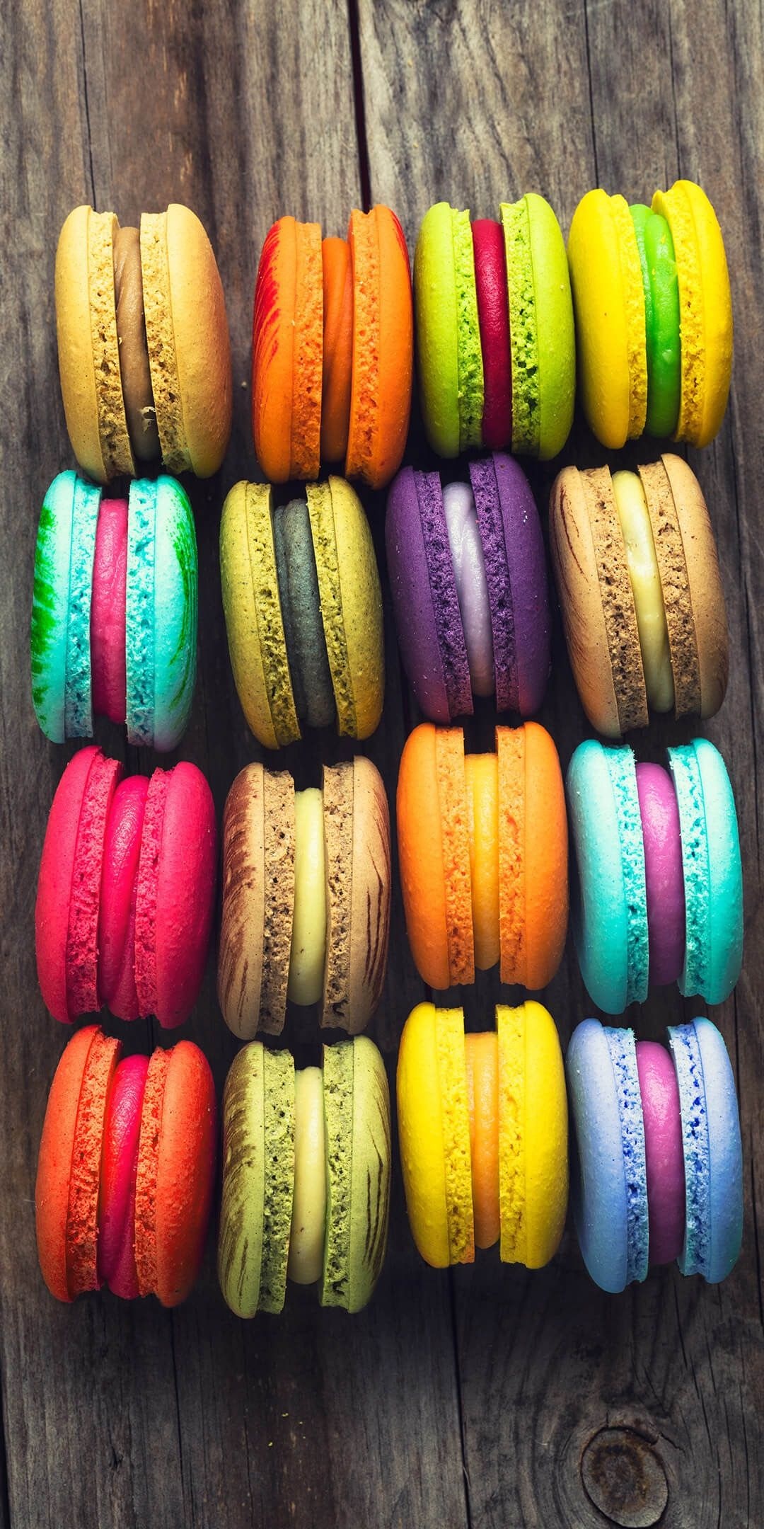 Cake and macaron wallpaper, Sweet and indulgent, Dessert-themed background, Delicate pastries, 1080x2160 HD Phone