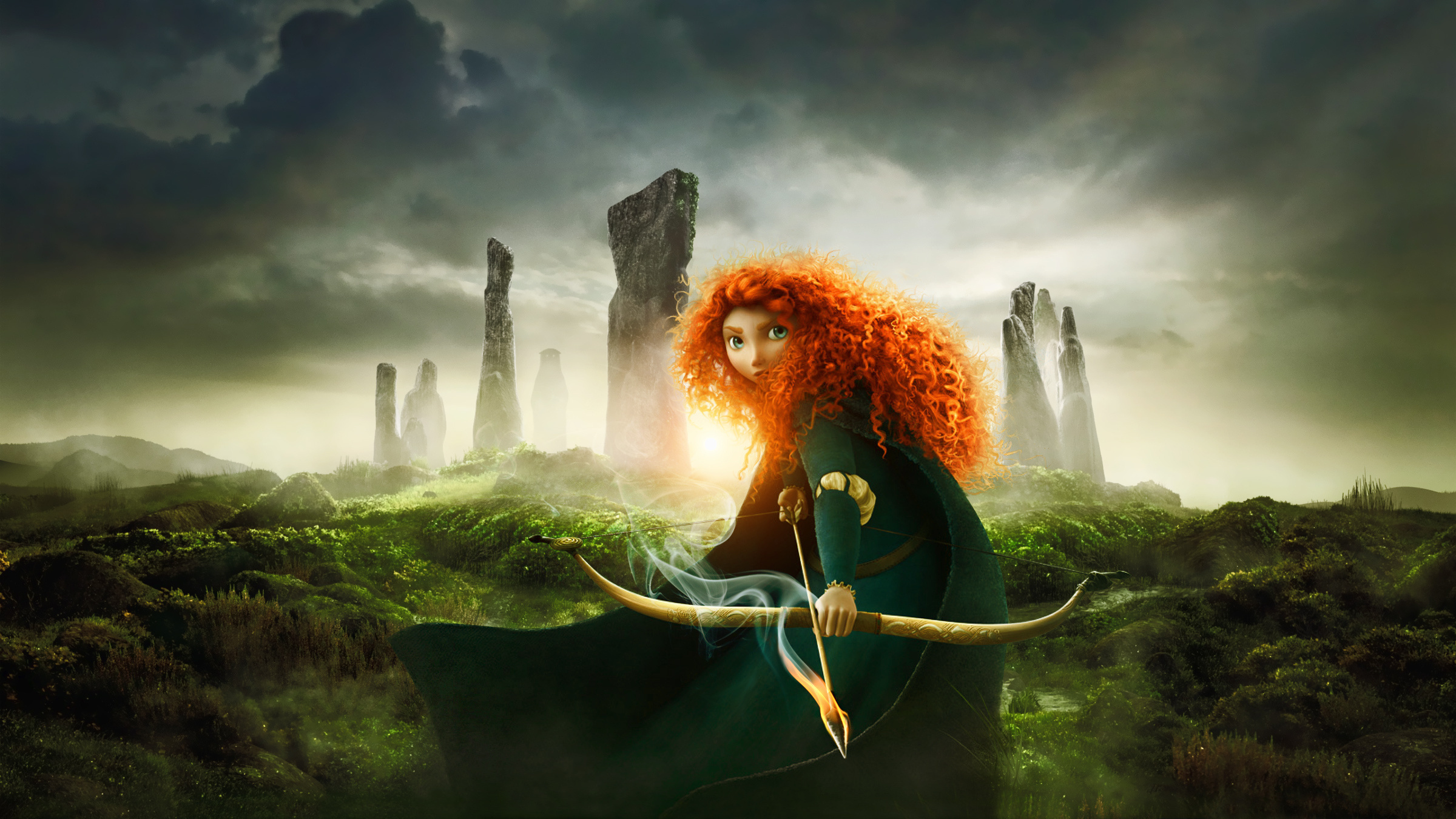 Dunbroch, Princess Merida (Brave) Wallpaper, 2400x1350 HD Desktop