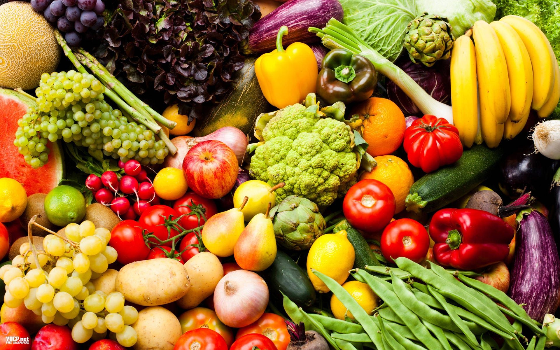 Veggie wallpapers, Vibrant backgrounds, Fresh produce, Healthy choices, 1920x1200 HD Desktop