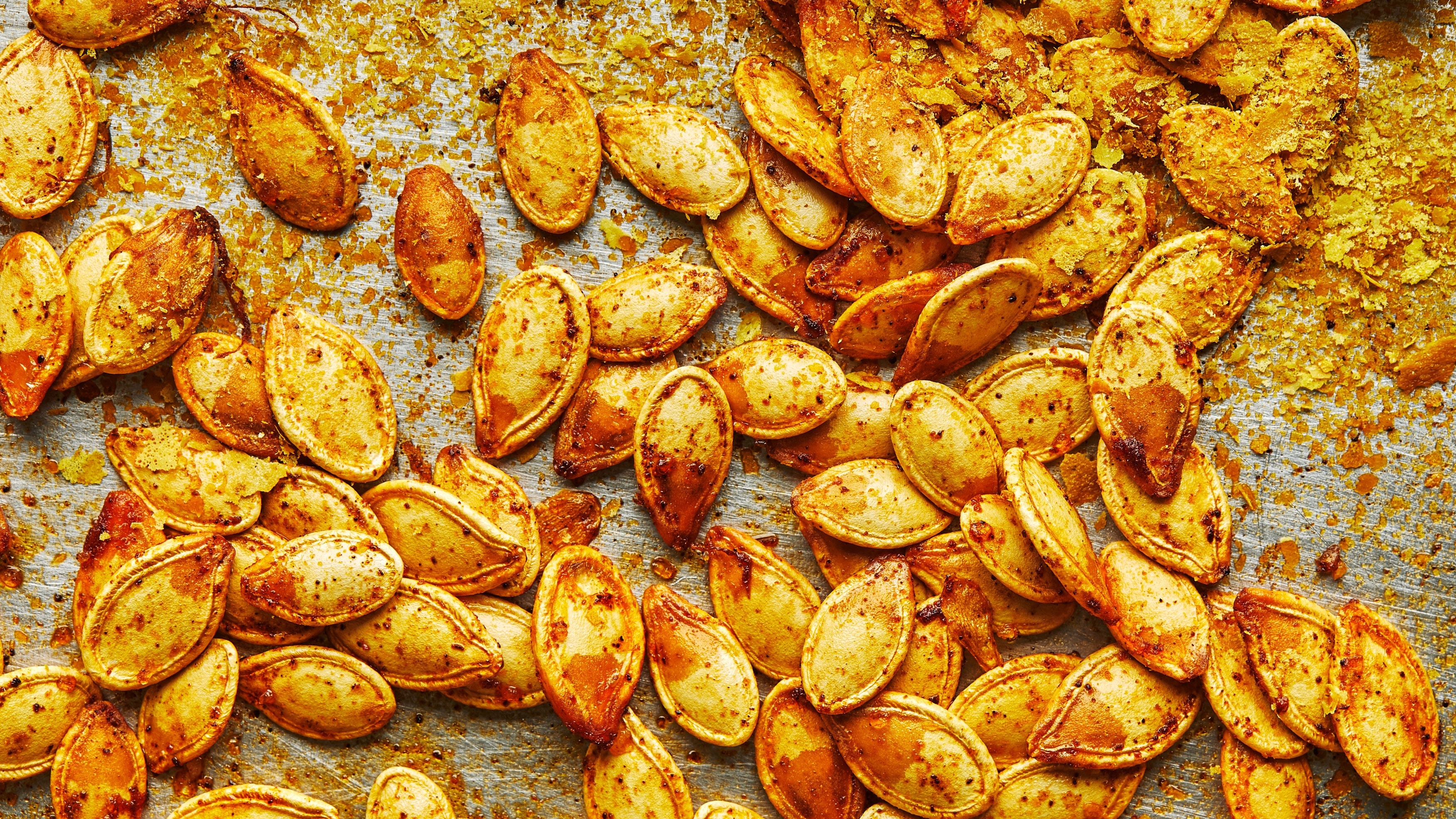 Roast pumpkin seeds, Step-by-step guide, Bon apptit, Homemade snack, 3500x1970 HD Desktop