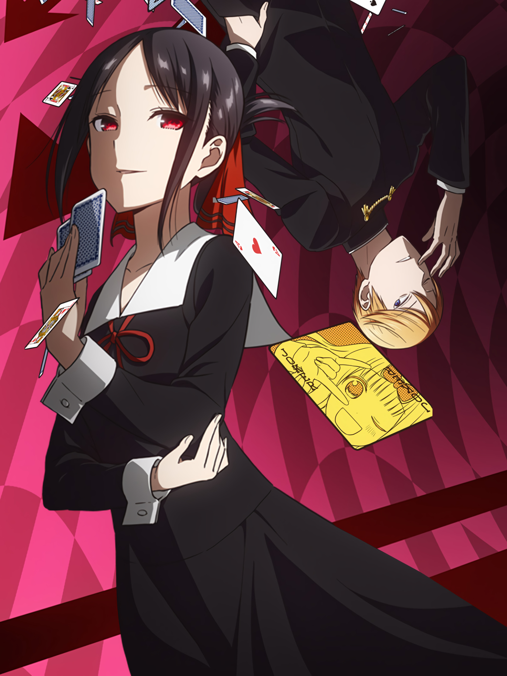 Kaguya-sama, Love is War, Anime series, Riveting storyline, 1670x2230 HD Phone