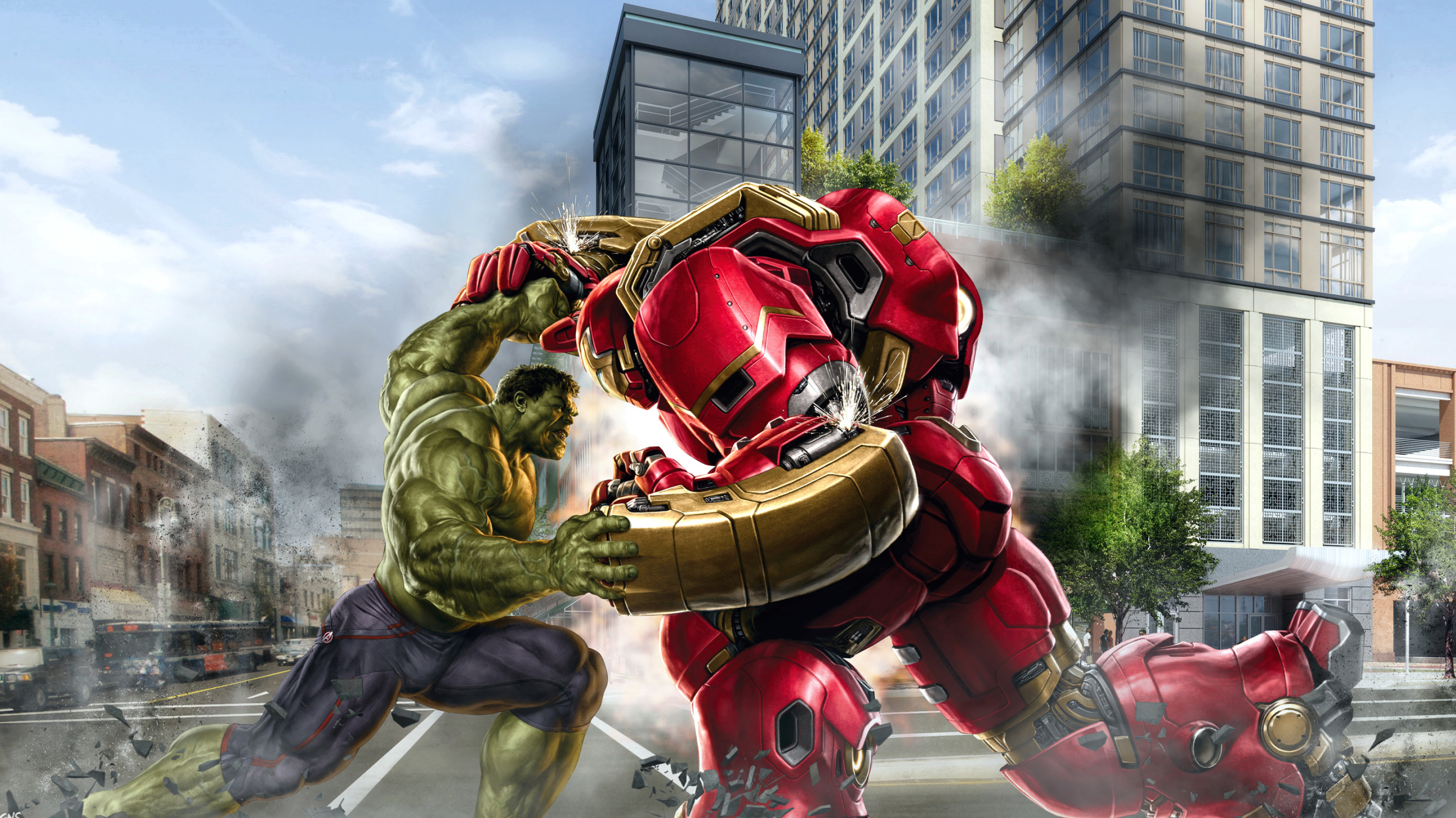 Hulk Vs Hulkbuster posted by Samantha Peltier 3270x1840