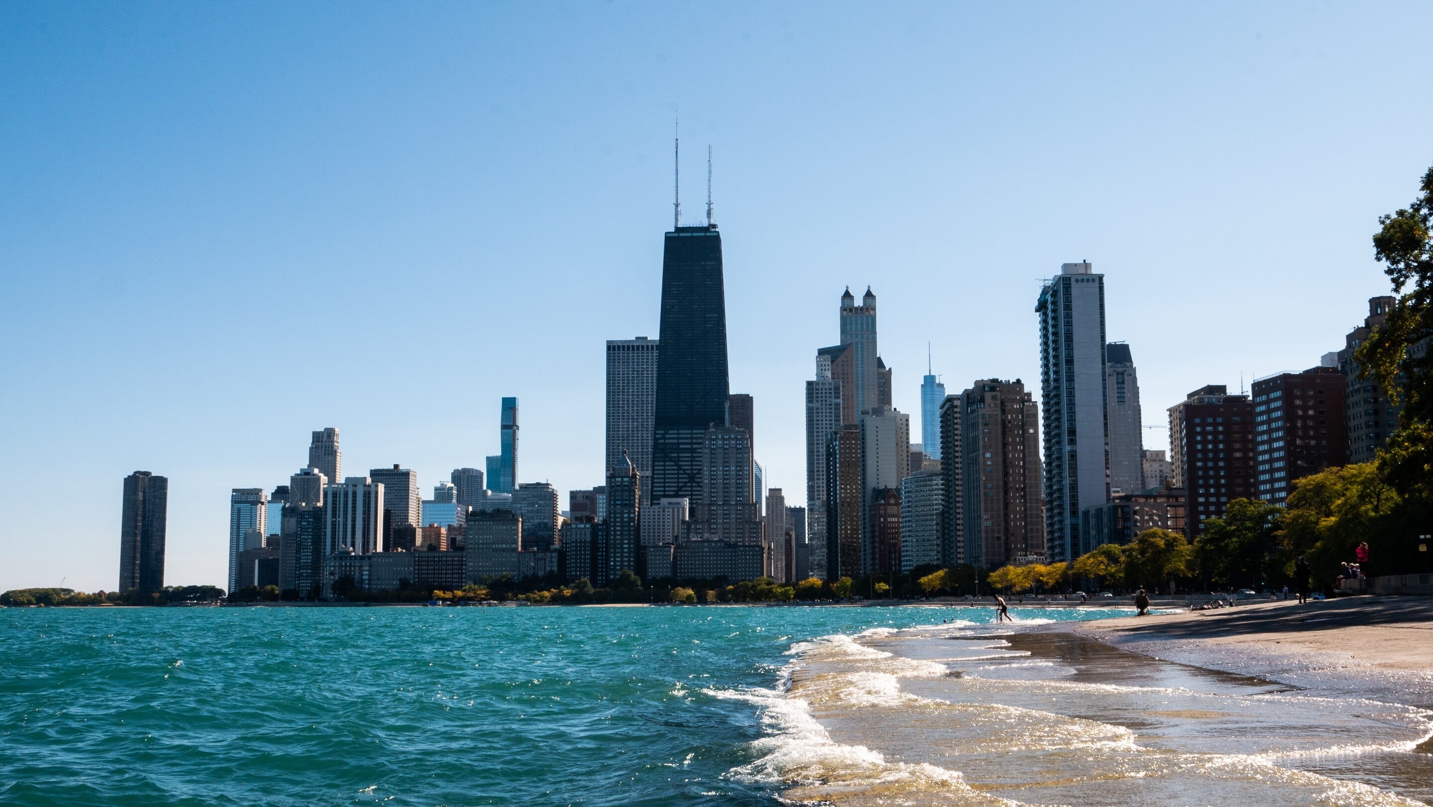 Lake Michigan, Dropping water levels, Beach repair, Eroded beaches, 2880x1630 HD Desktop