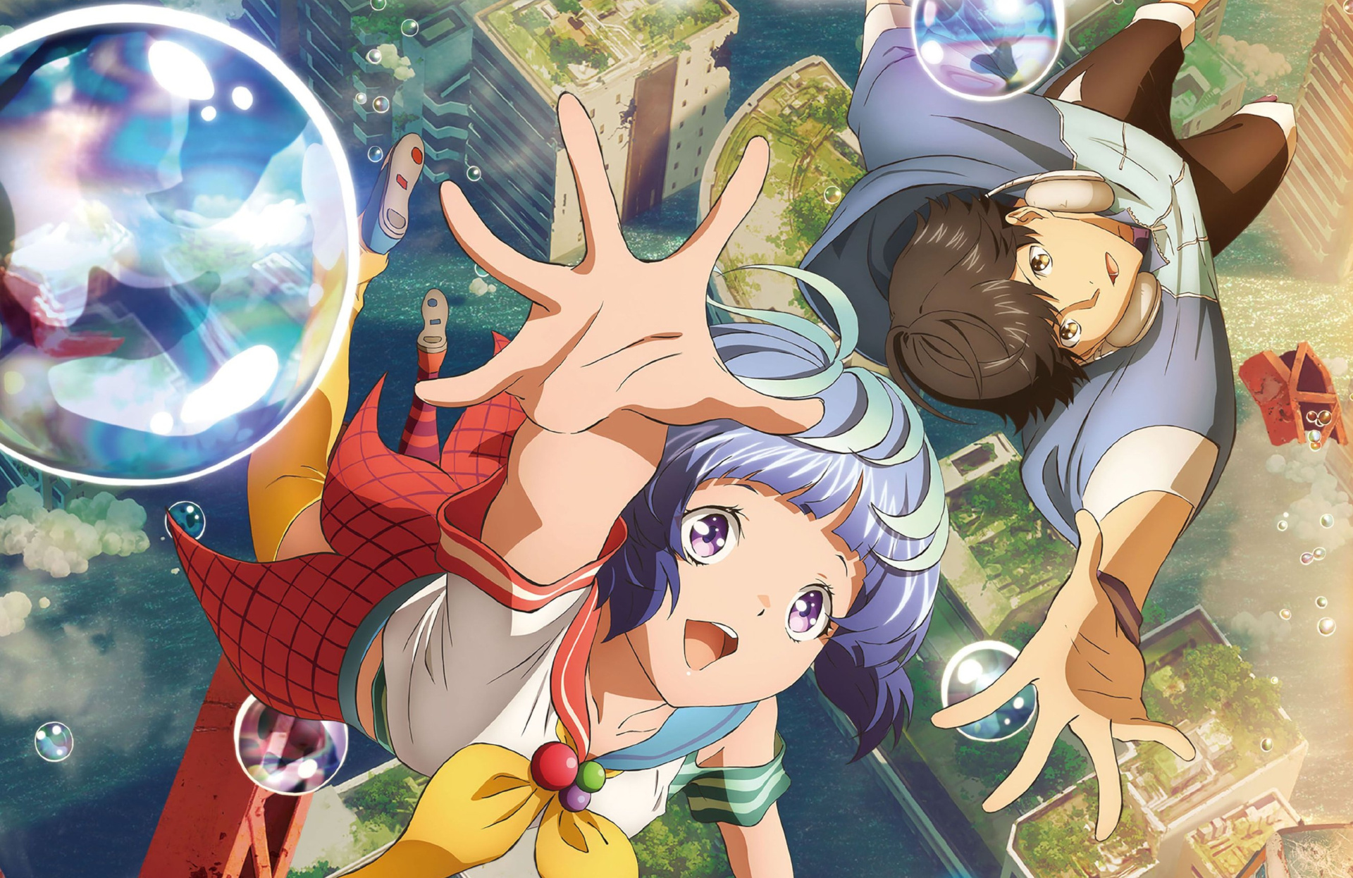 Bubble movie, Anime characters, Colorful backgrounds, HD wallpapers, 1920x1250 HD Desktop