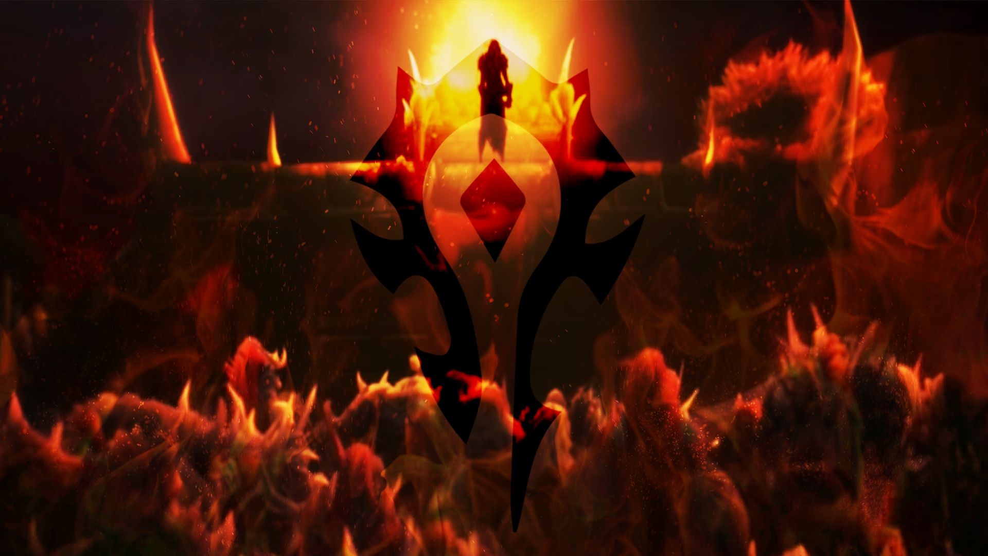 Horde Logo, Coloring Ideas, World of Warcraft, Gaming, 1920x1080 Full HD Desktop