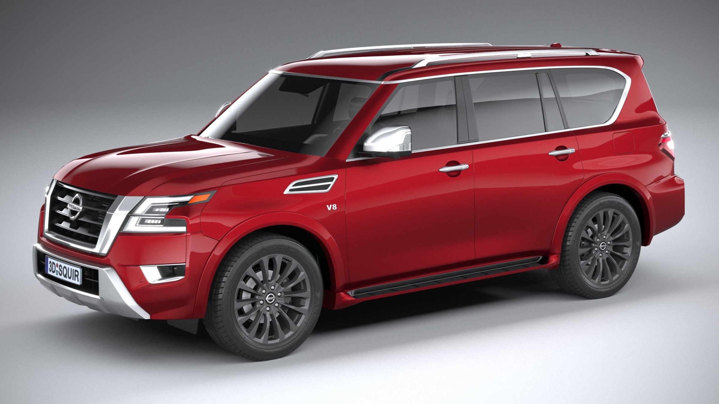 Nissan Armada 3D model, Squir, Auto expertise, 2400x1350 HD Desktop