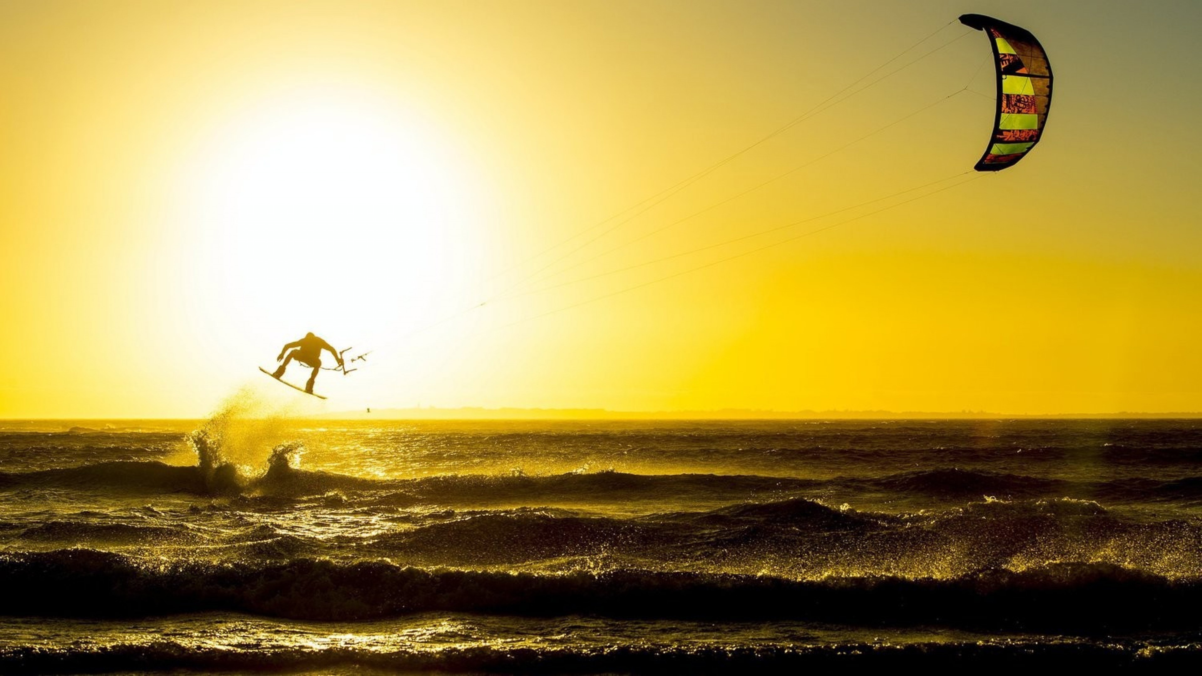 Kitesurfing HD wallpaper, Ultra high definition, Widescreen display, Desktop background, 3840x2160 HD Desktop