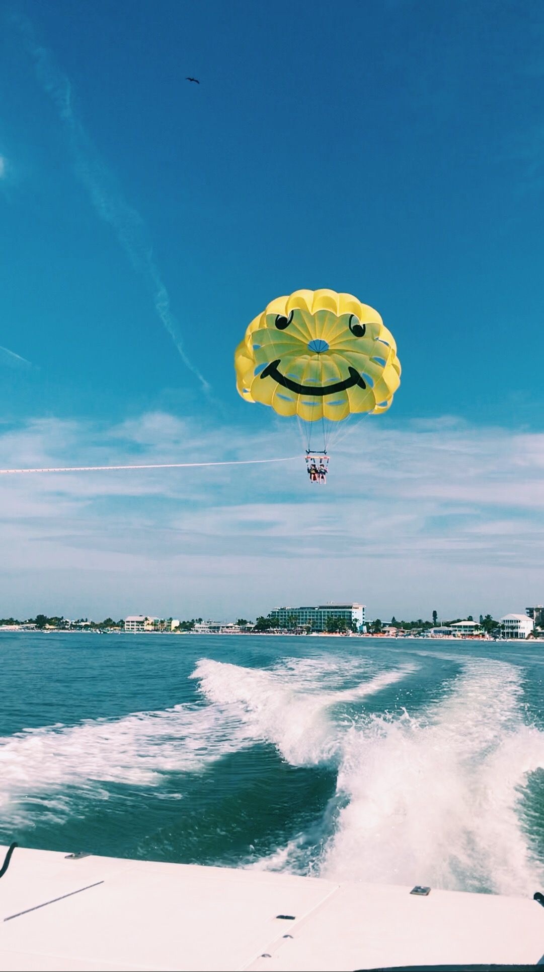 Parasailing dream, Summer bucket list, Soaring in the sky, Thrilling water activity, 1090x1930 HD Phone