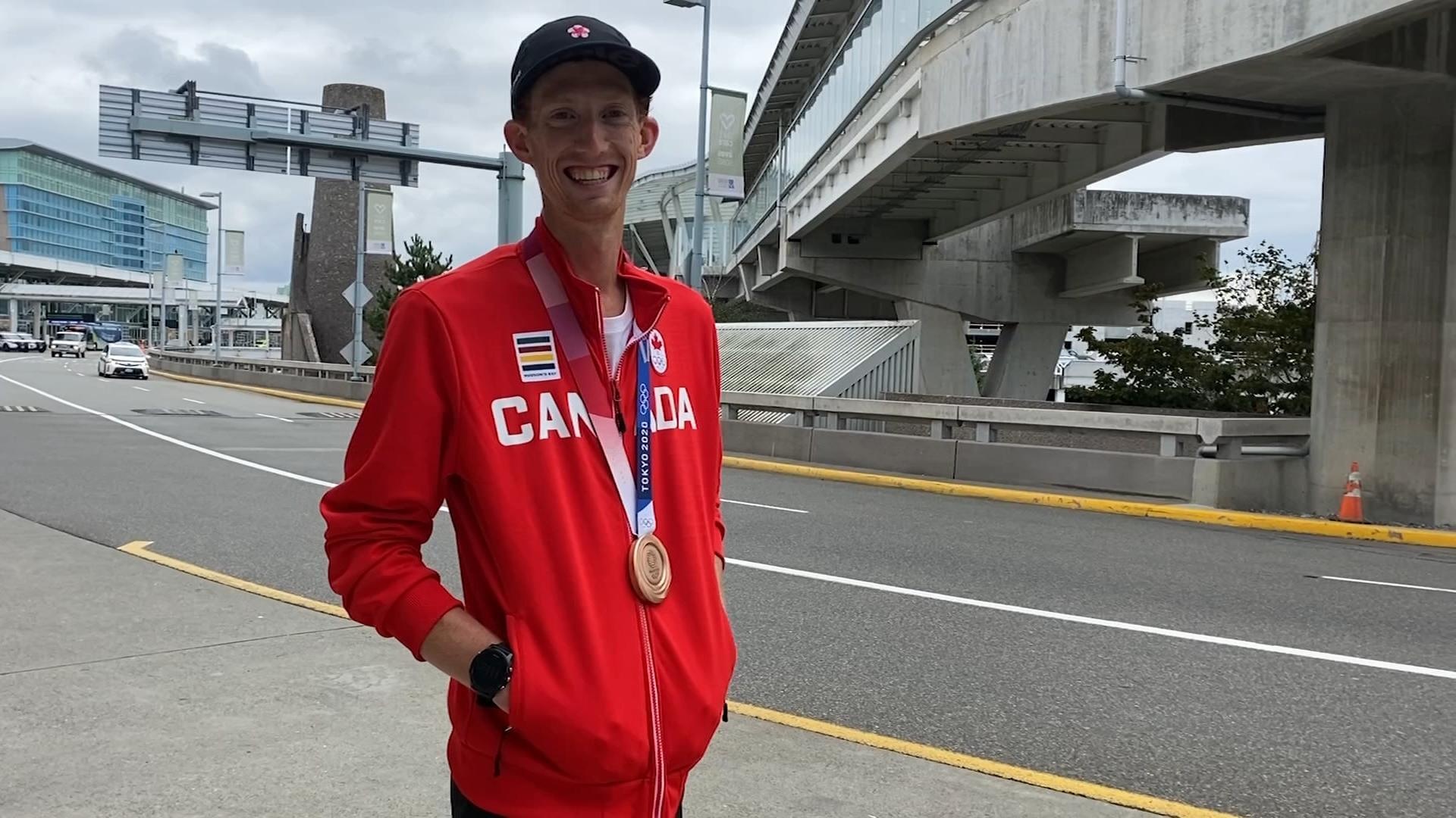 Evan Dunfee, Olympic bronze, Homecoming celebration, Vancouver news coverage, 1920x1080 Full HD Desktop