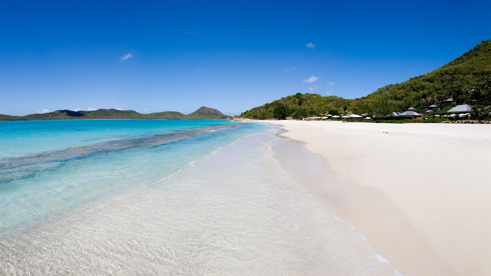 Hermitage bay Antigua, Natural landscape, 1920x1080 Full HD Desktop