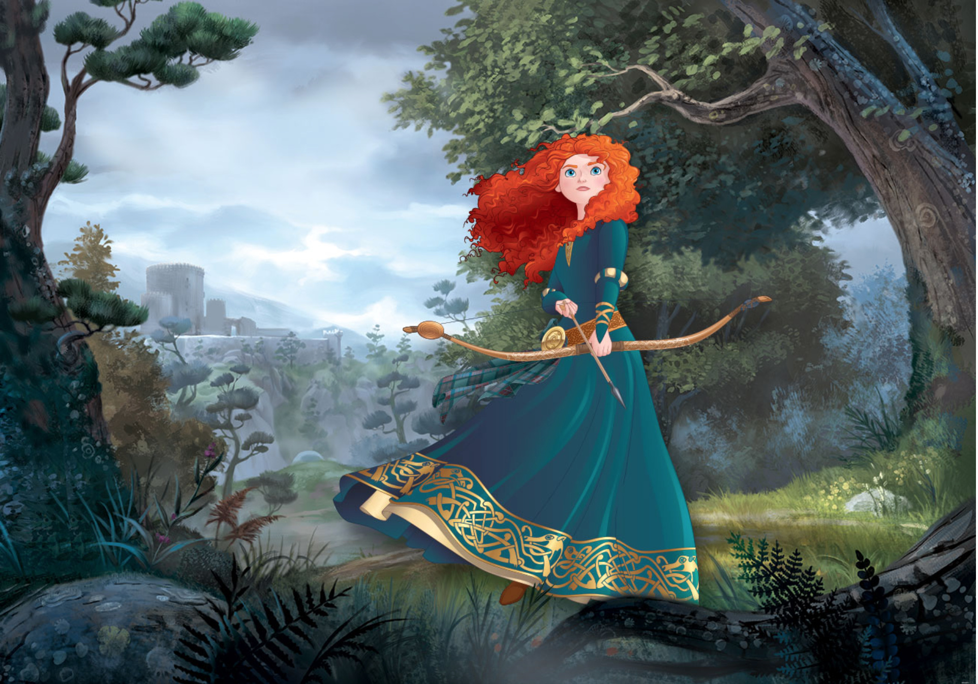 Artwork, Princess Merida (Brave) Wallpaper, 1930x1350 HD Desktop